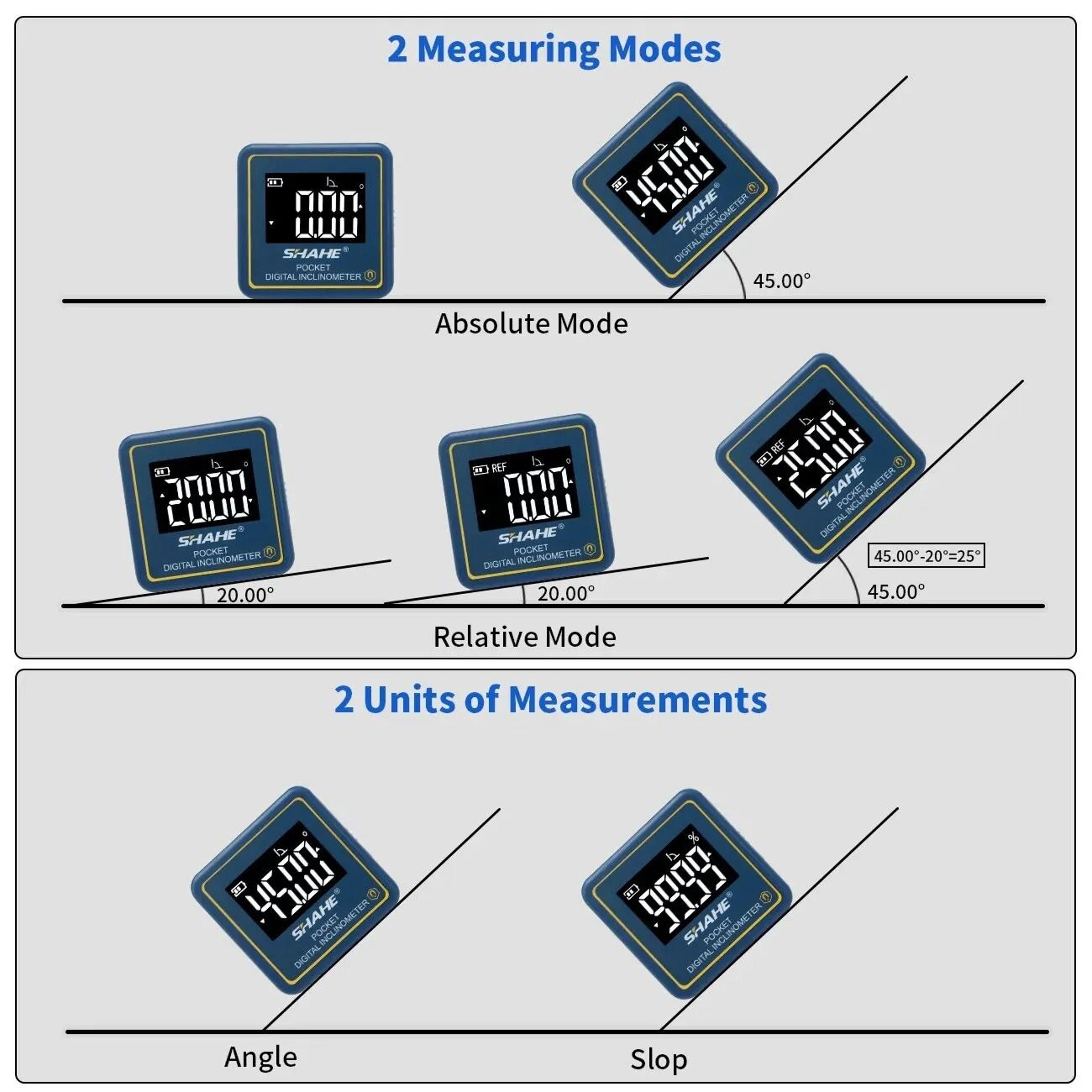 Portable Mini Digital Level Protractor With Magnetic Angle Finder 5