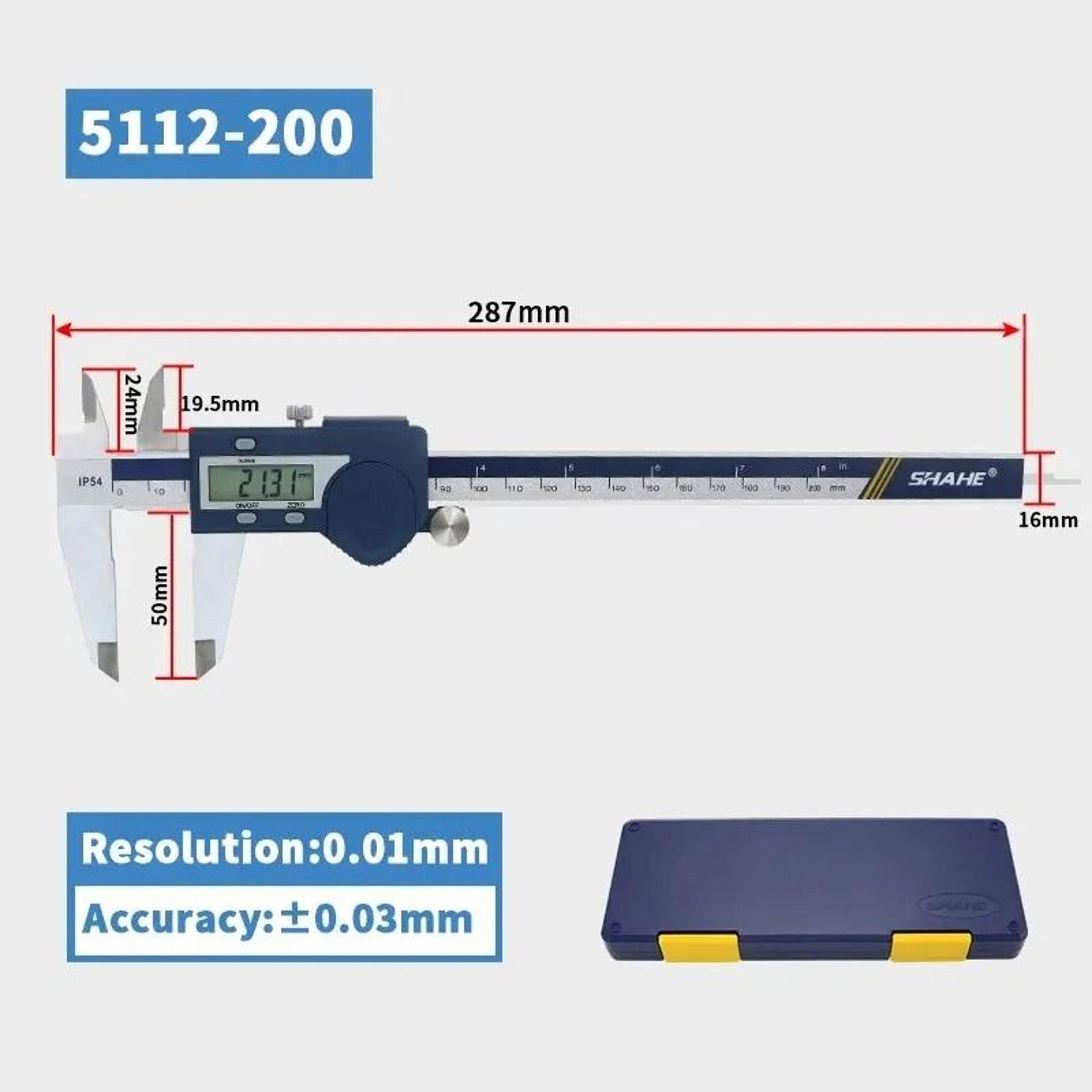 Precision Stainless Steel Digital Vernier Caliper LCD Display 2