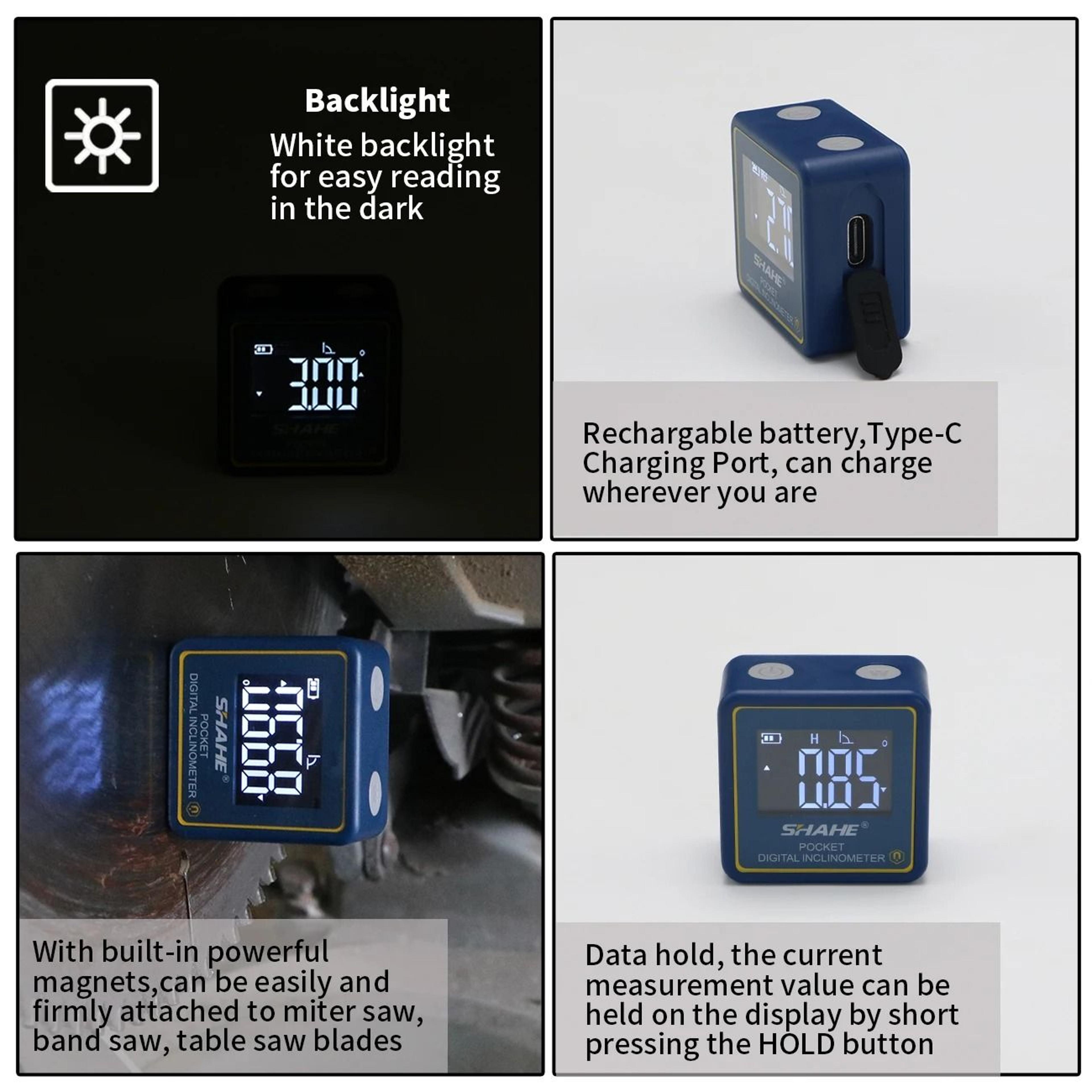 Mini Digital Angle Finder With Magnetic Level And LCD Display 4