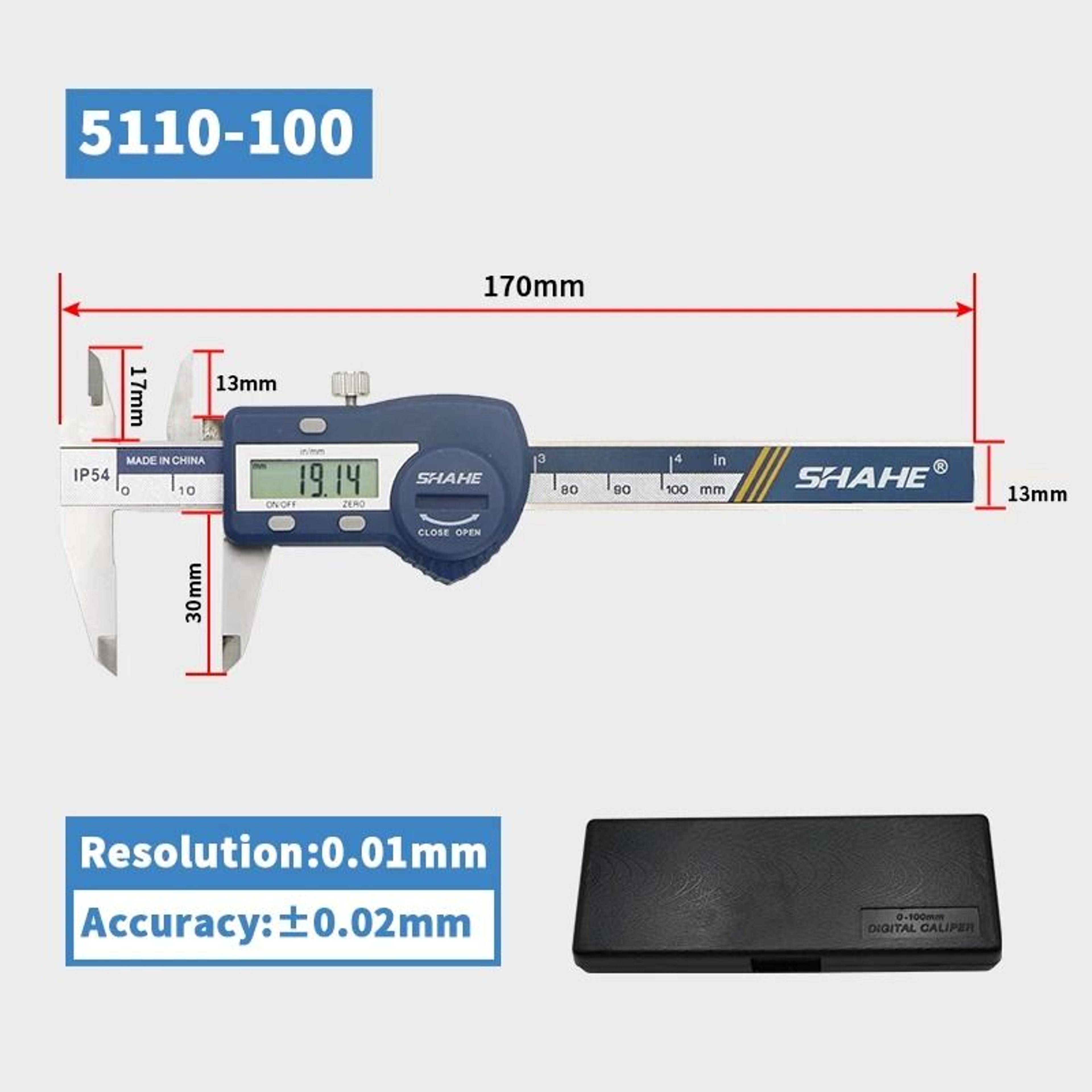 Precision IP54 Waterproof Digital Vernier Caliper With LCD Display 1