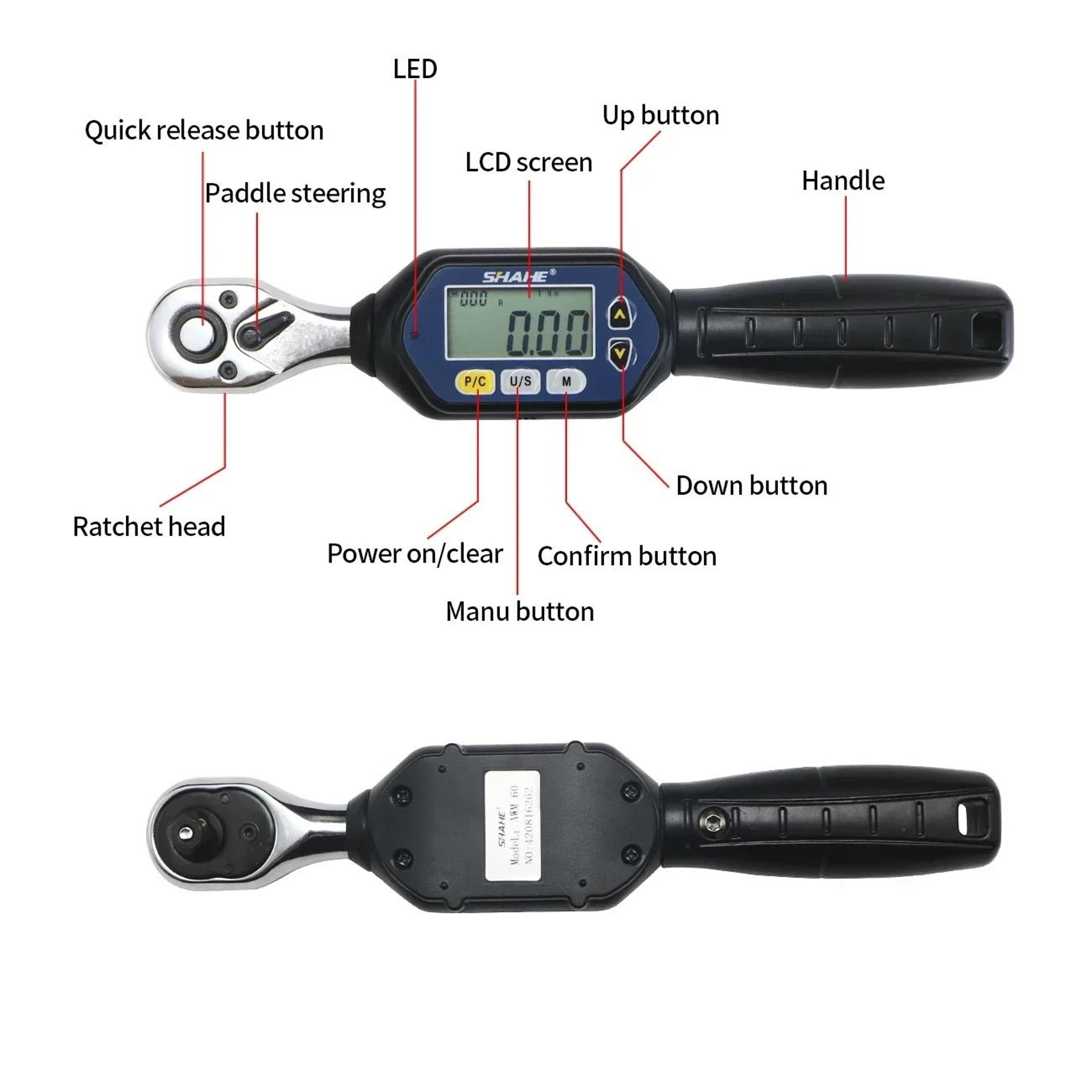 Mini Digital Torque Wrench With Adjustable Precision Control 6
