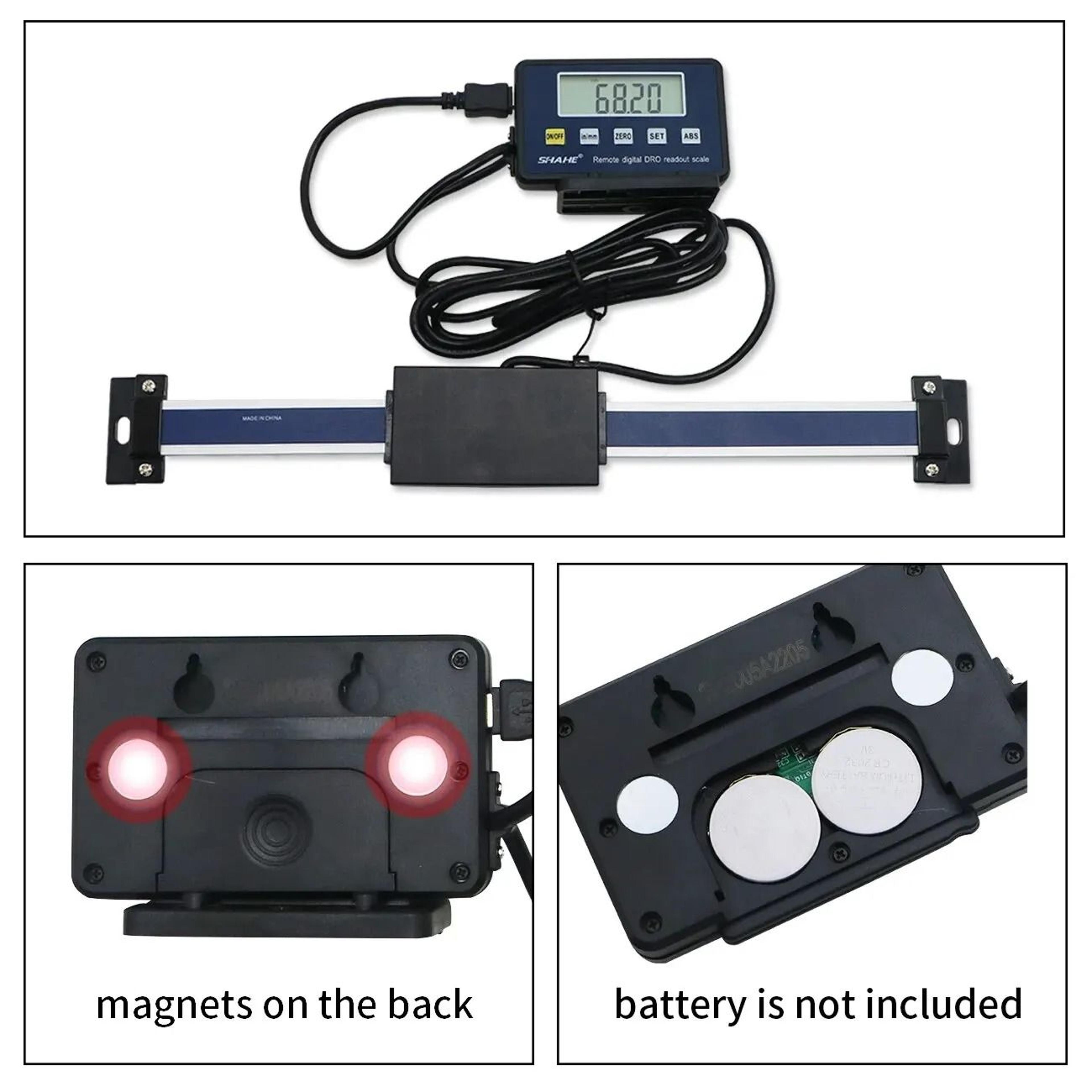 Digital DRO Measurement Ruler With External Magnetic Display 2