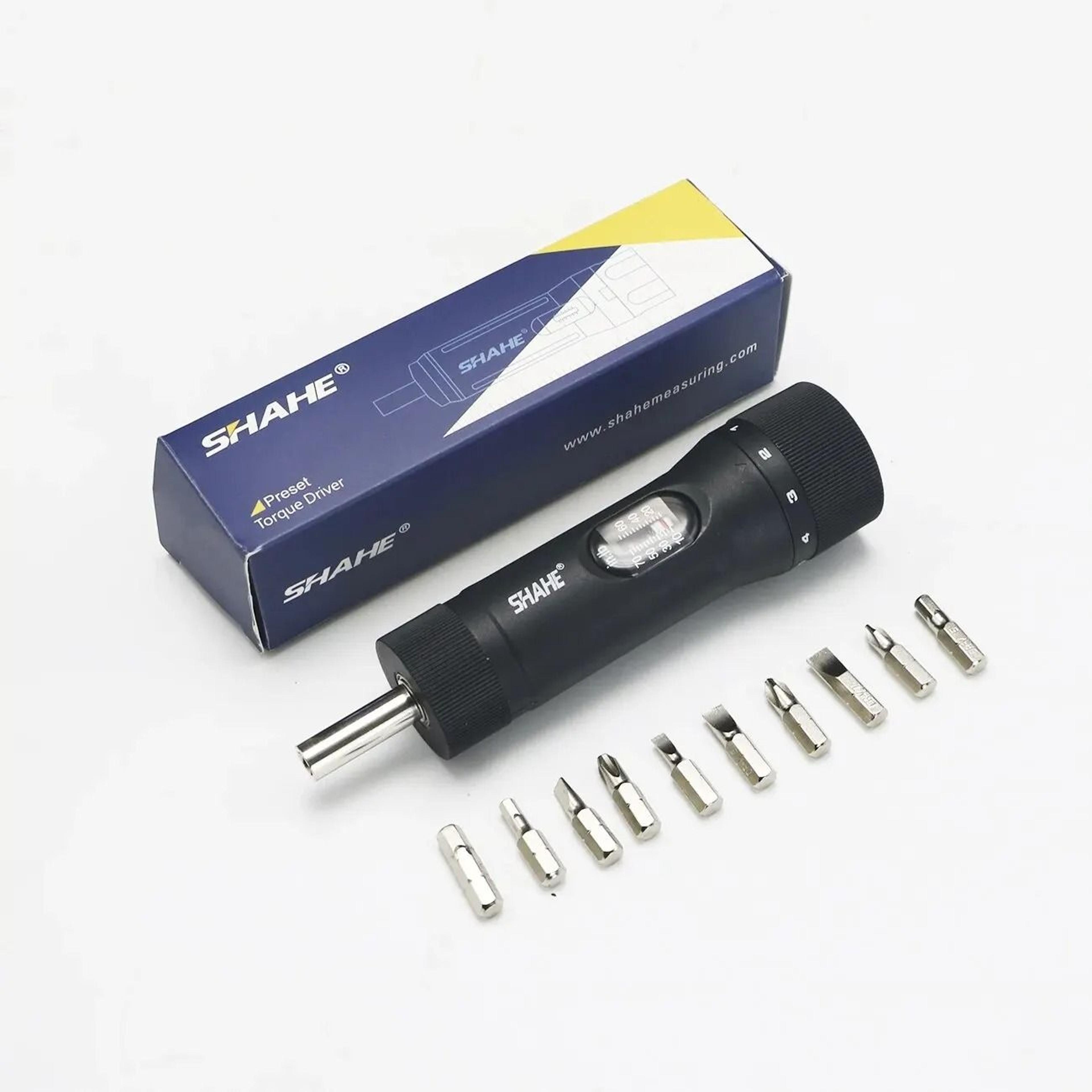 10-piece adjustable torque driver kit for bike repair and maintenance