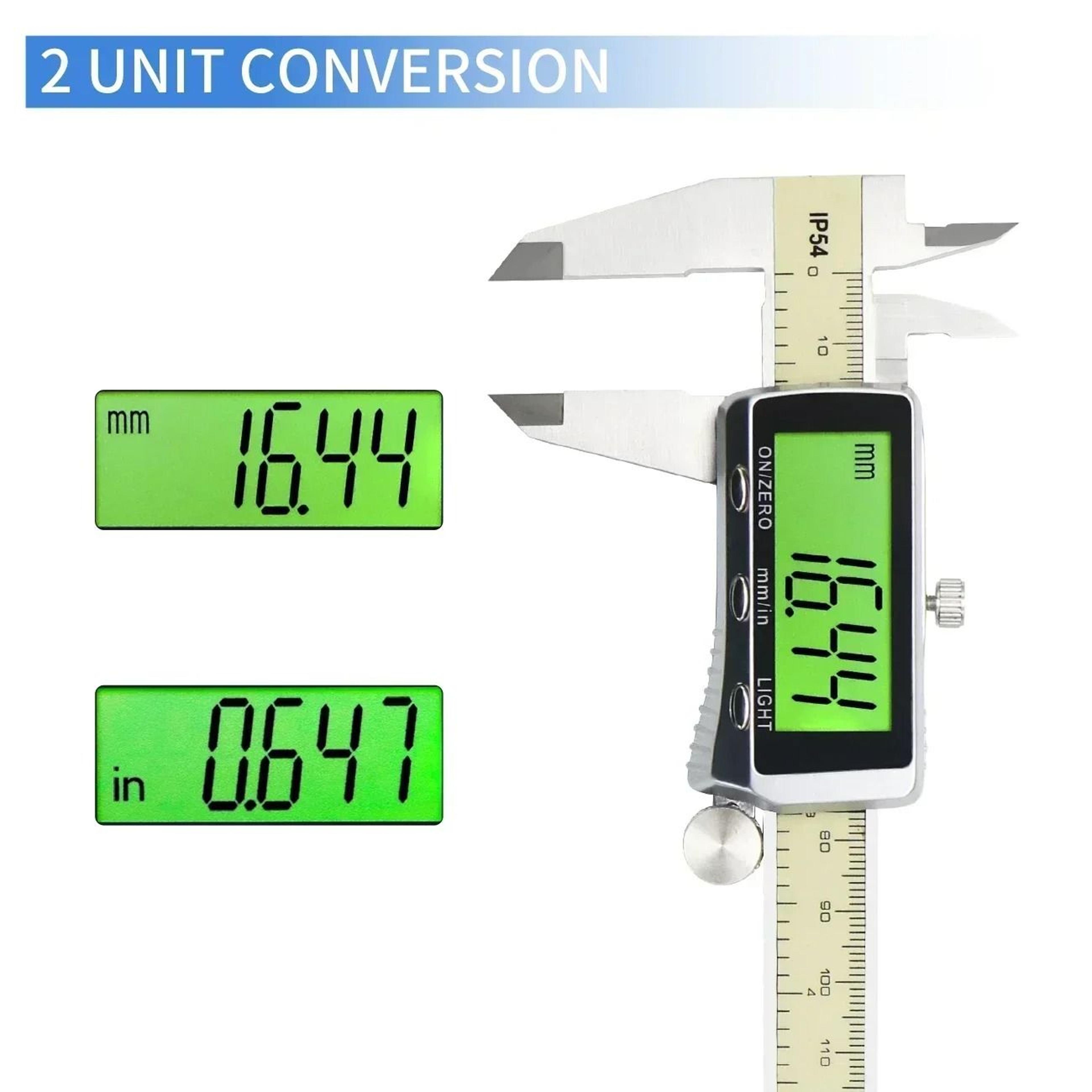 150mm Backlit Digital Vernier Caliper For Accurate Measuring 5