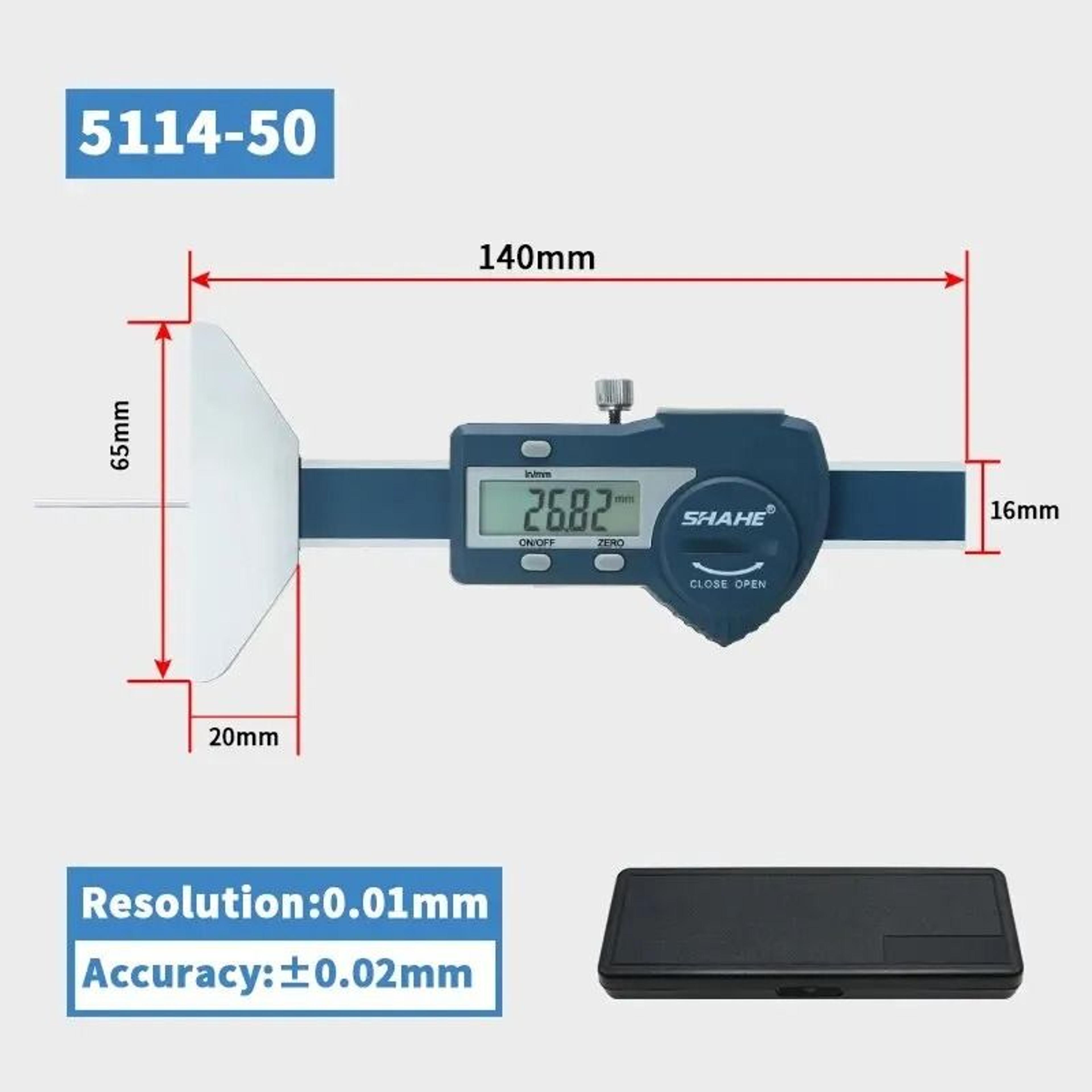 Stainless Steel Digital Tire Tread Depth Meter With LCD Display 2