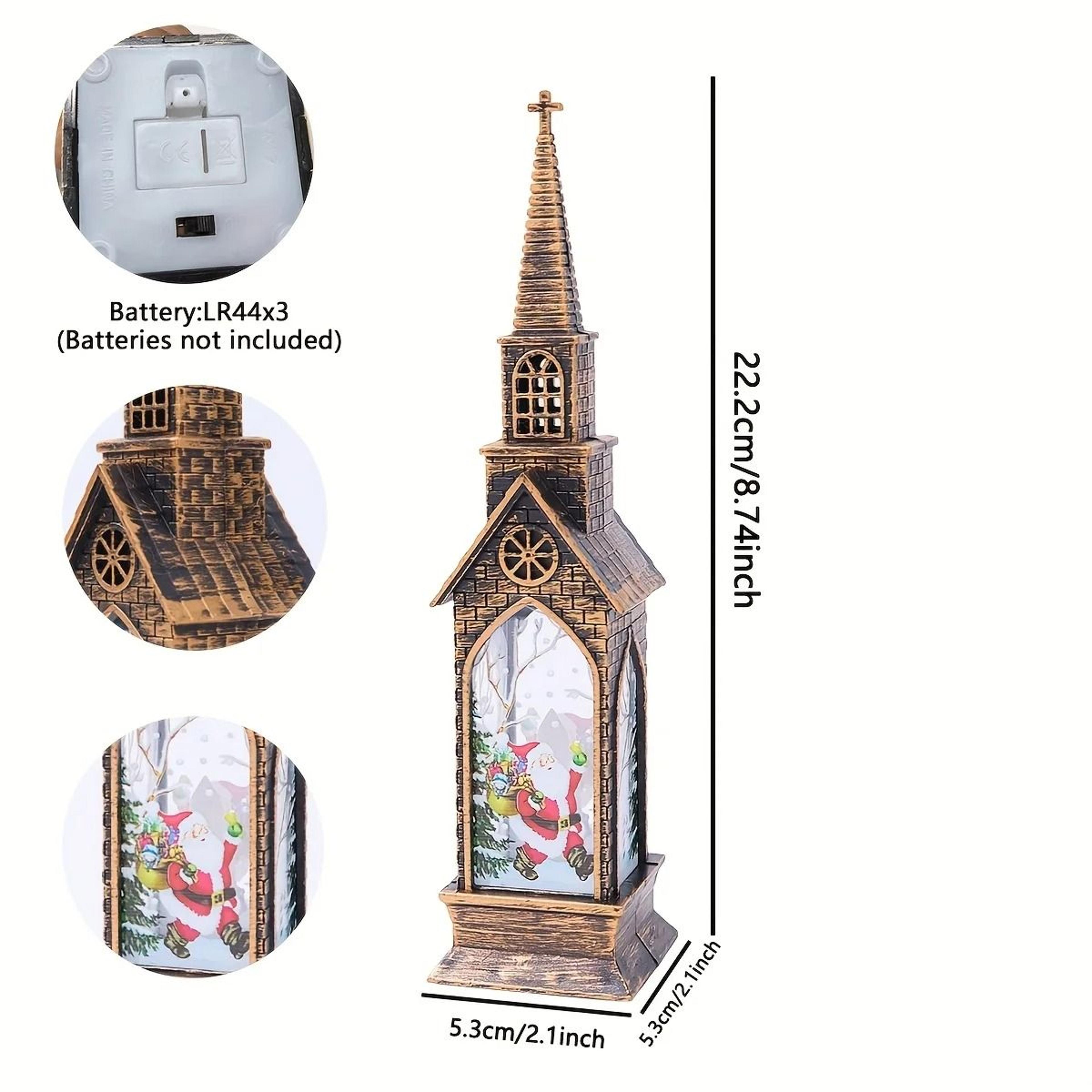 Festive Christmas LED Lantern Night Light With Santa And Snowman 6