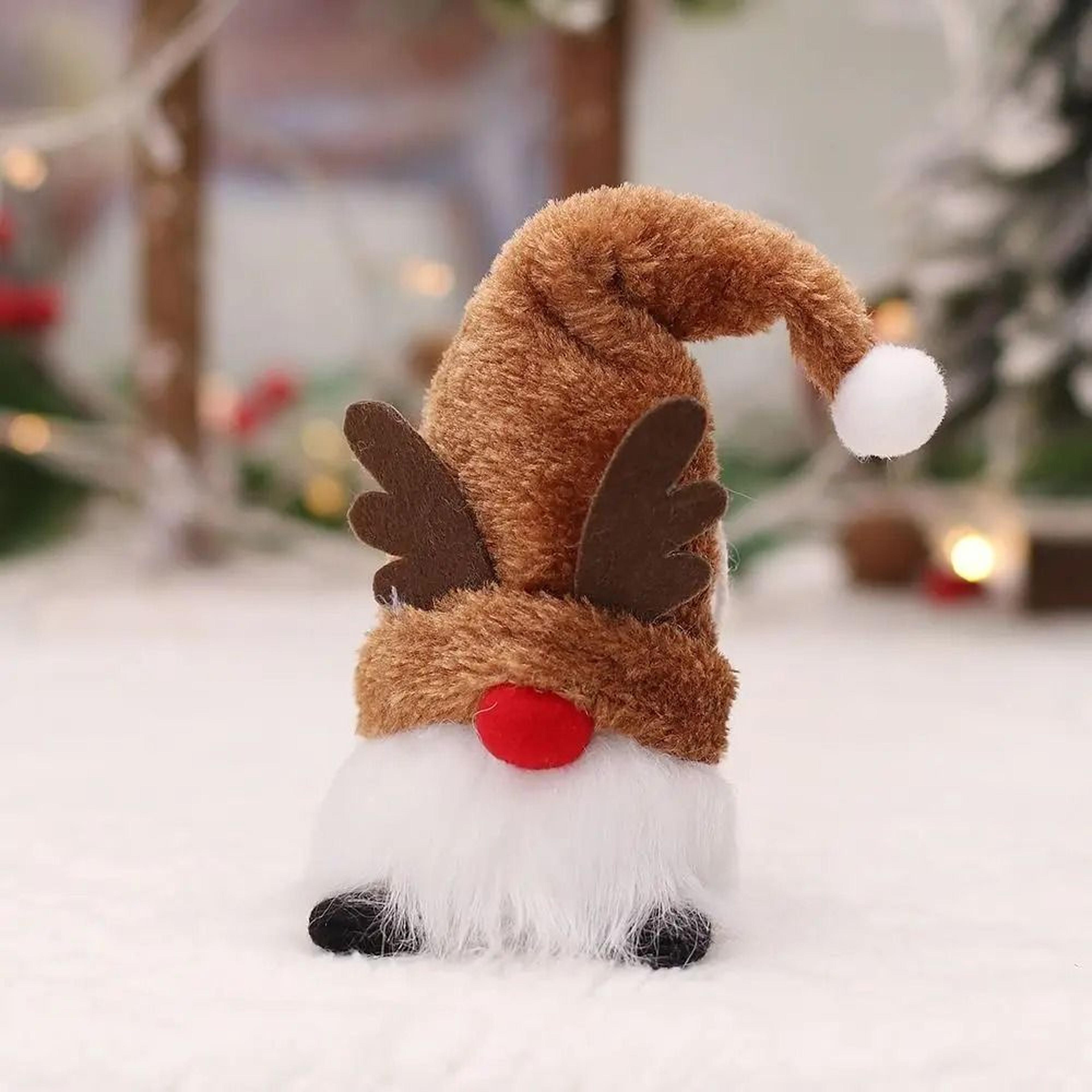 Glowing Christmas Gnome Plush Doll With LED Light And Festive Santa Design 7