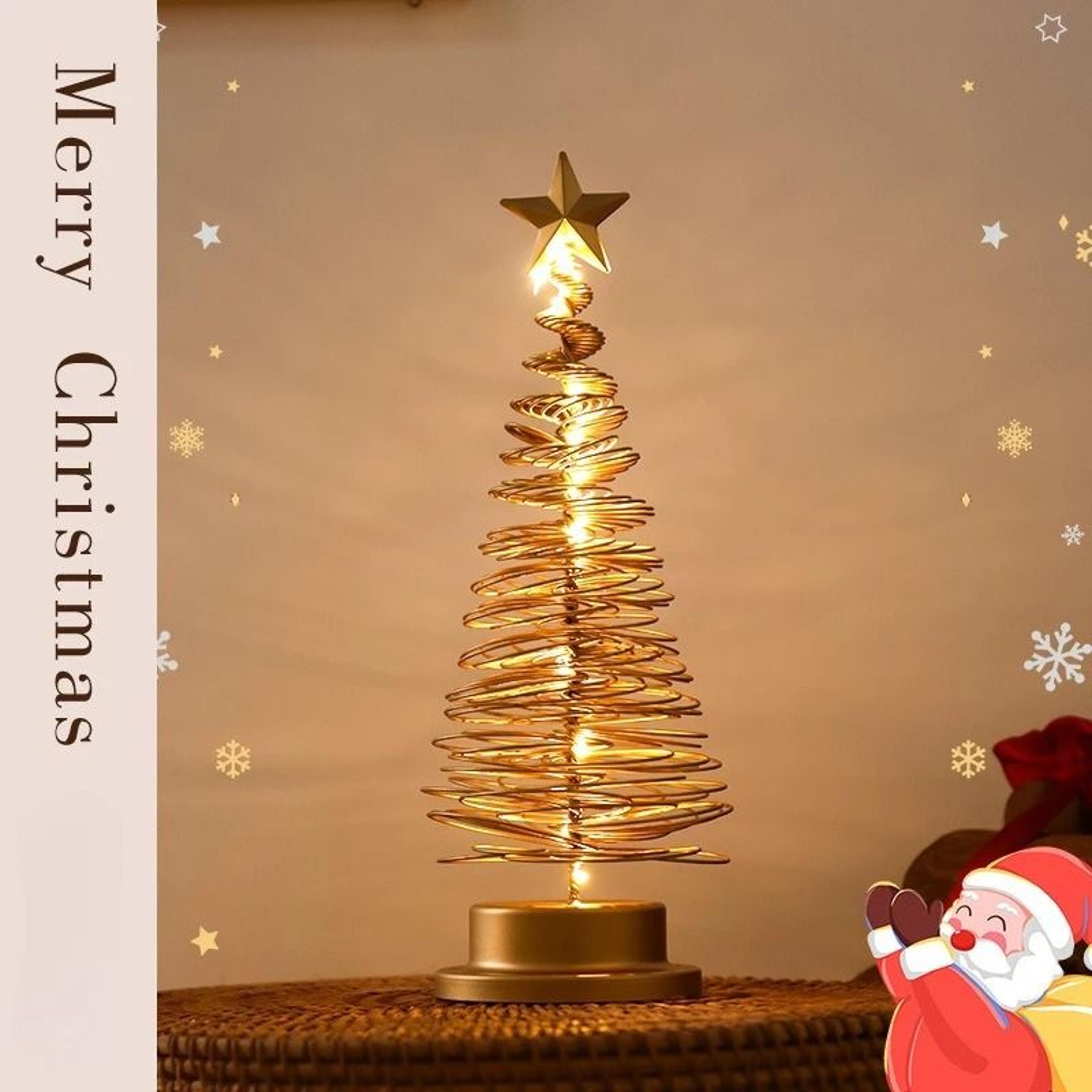 Elegant Wrought Iron Christmas Tree Tabletop Ornament For Holiday Decor 6