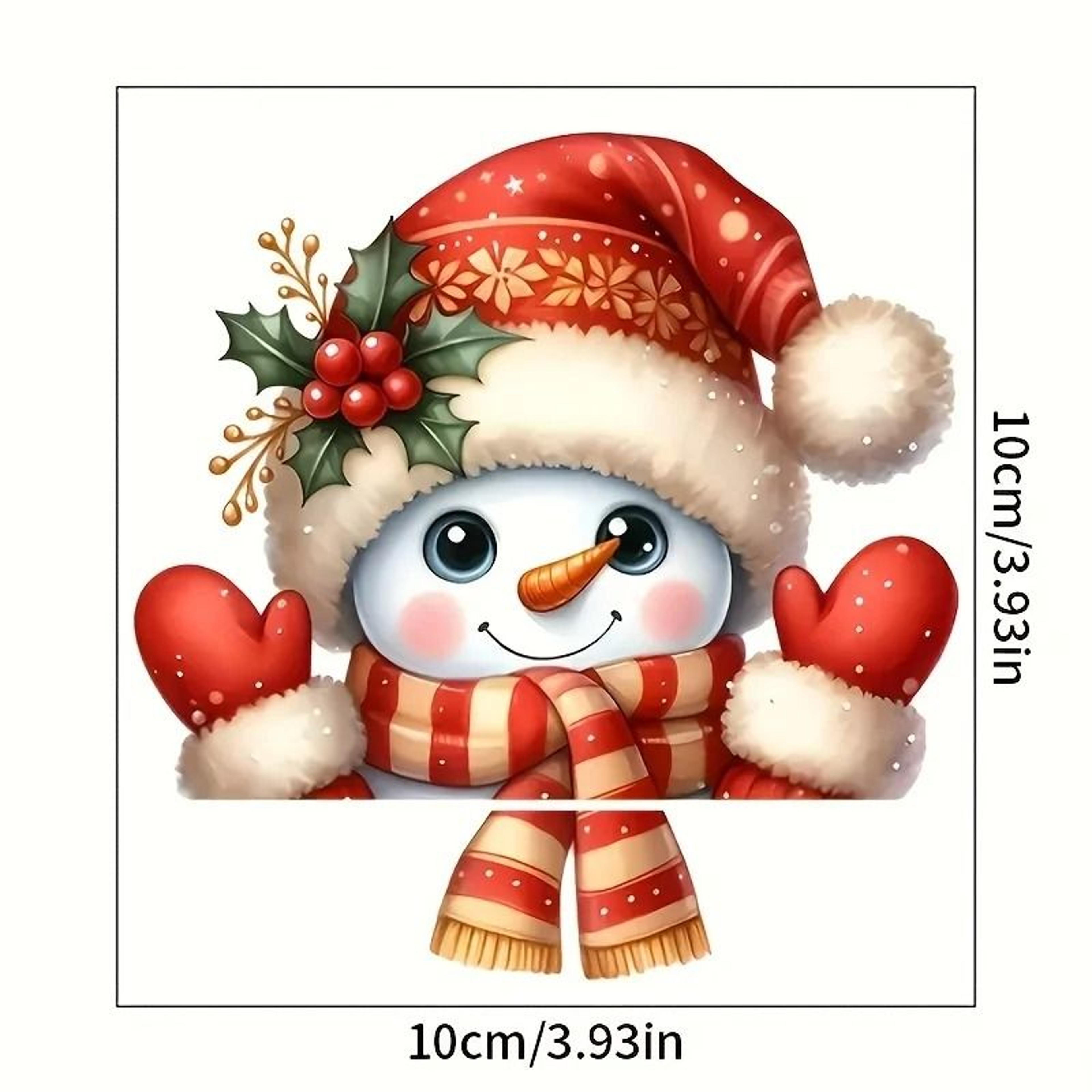 Cute Santa And Snowman Christmas Light Switch Wall Stickers 3