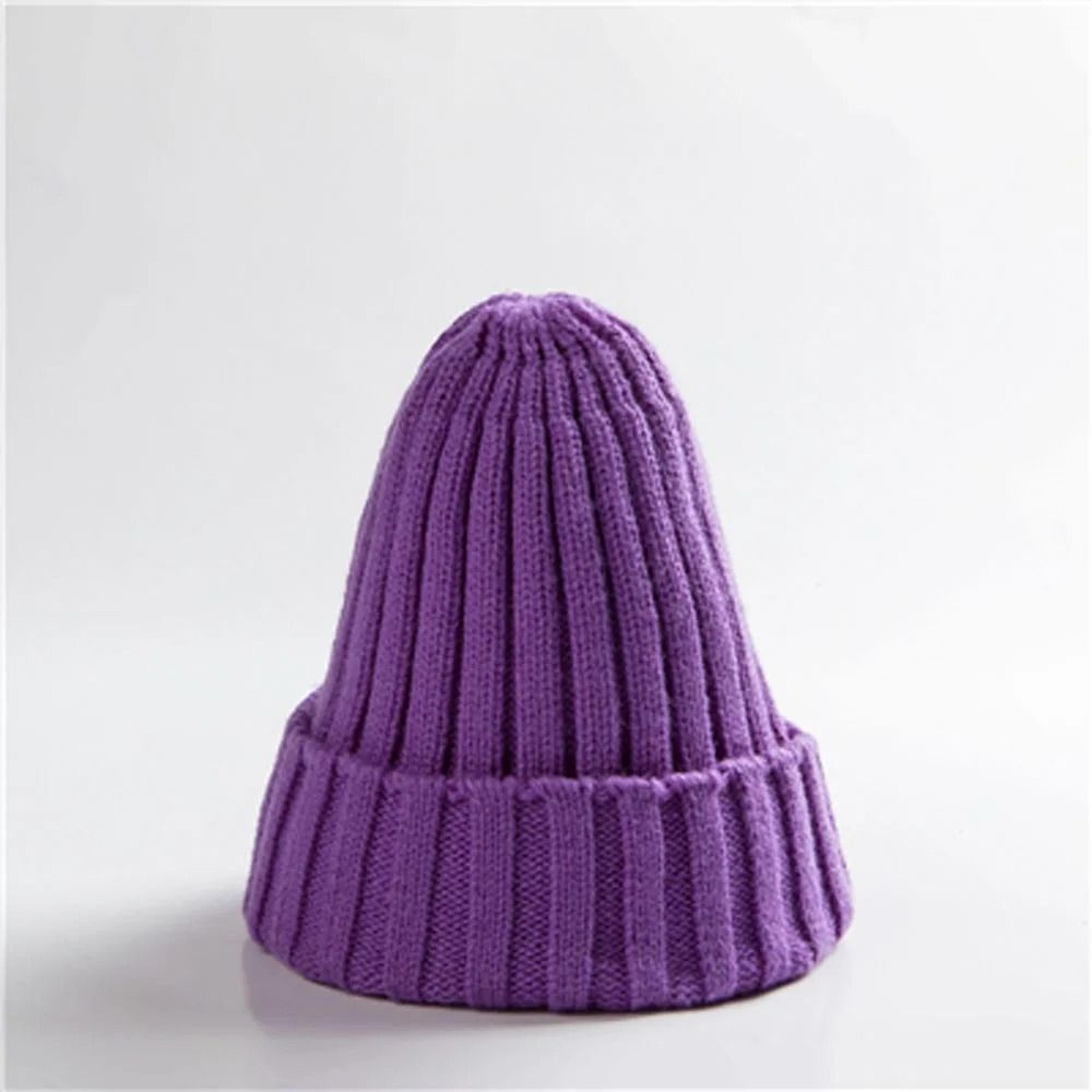 Cozy Unisex Rolled Edge Knit Beanie Hat For Winter Warmth 9