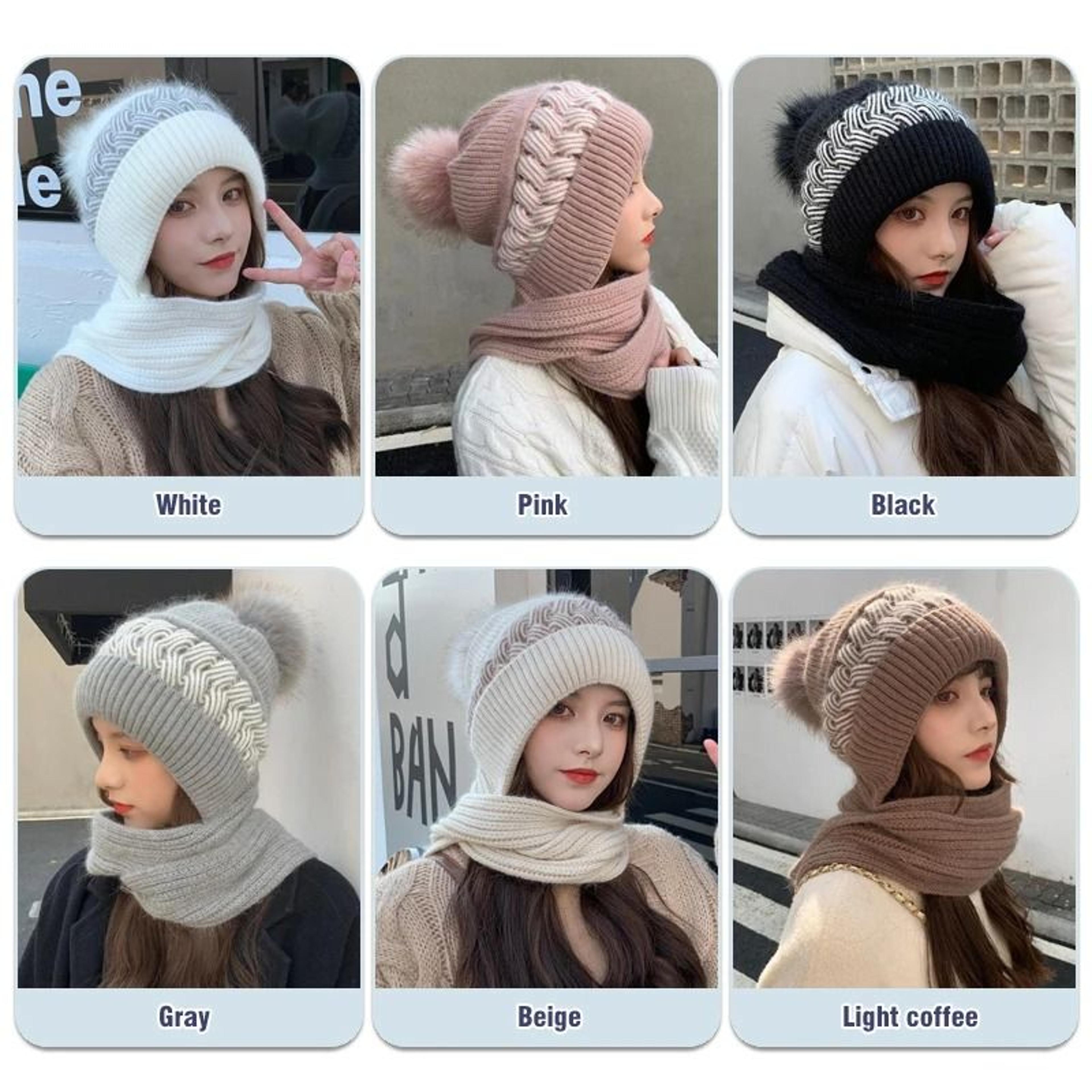 Cozy Korean Style Knitted Winter Hat With Ear And Neck Protection 11