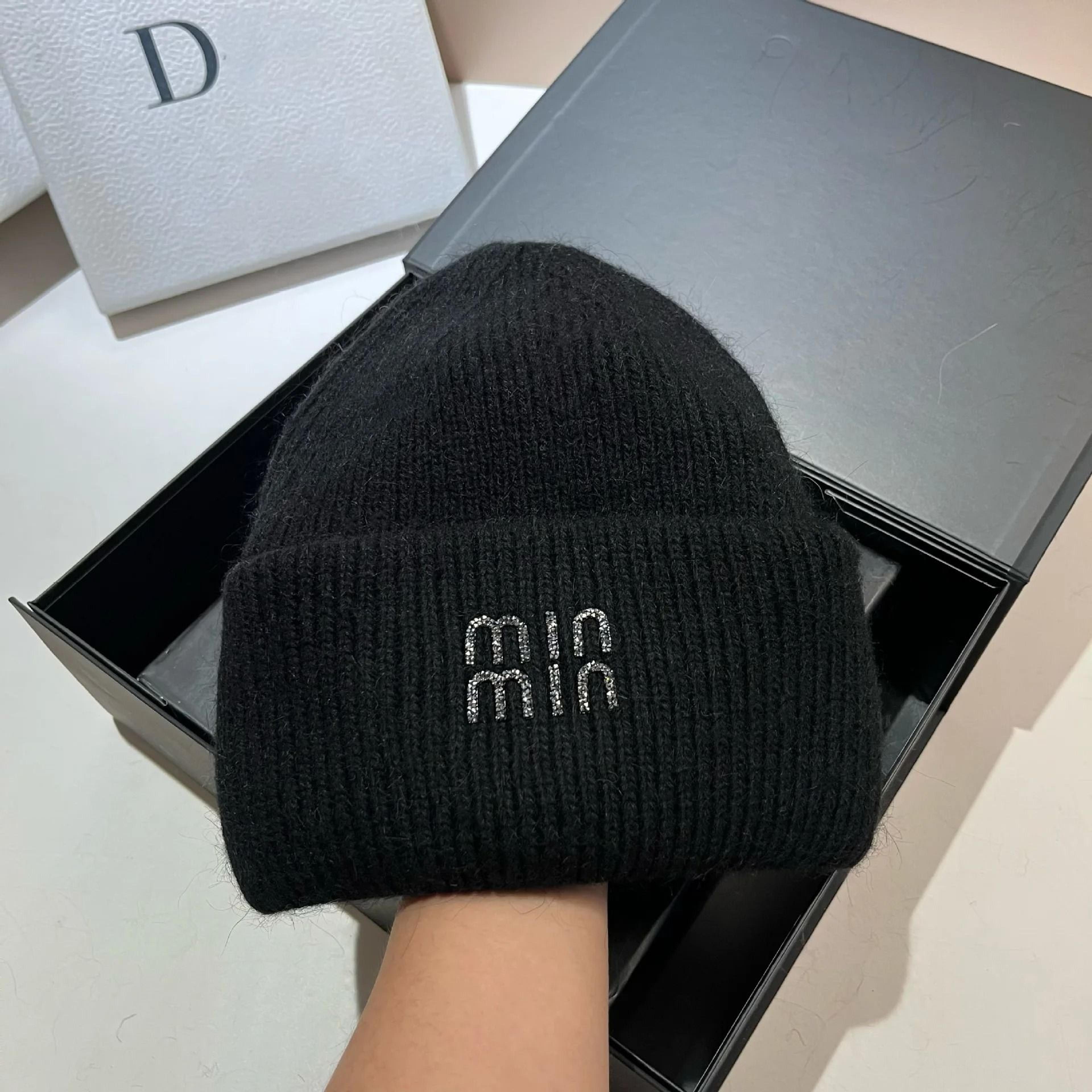 Cozy Korean Style Double Rolled Brim Knit Beanie For Winter Warmth 17