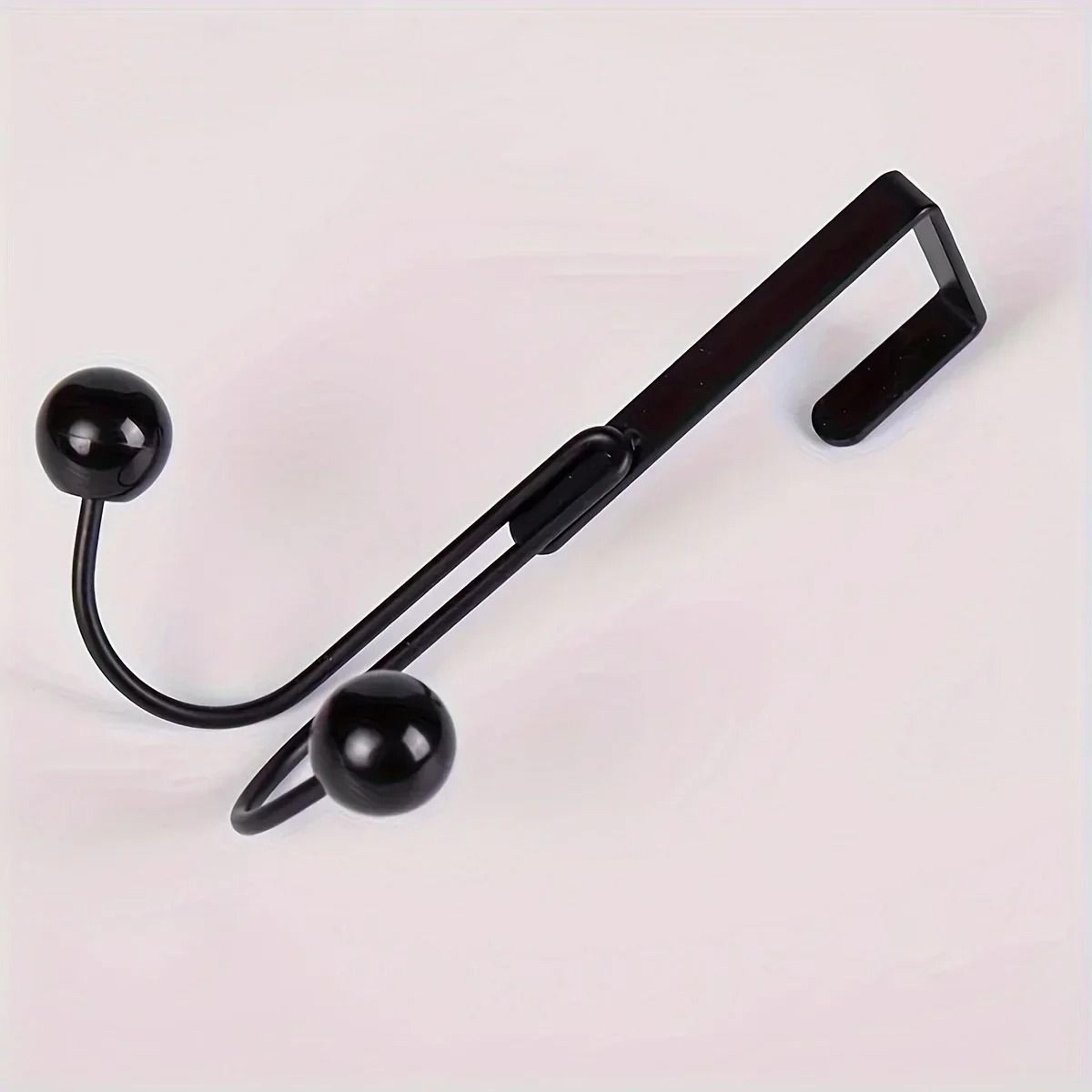 Over Door Double Hook Hanger No Drill Space Saving Storage Organizer 2