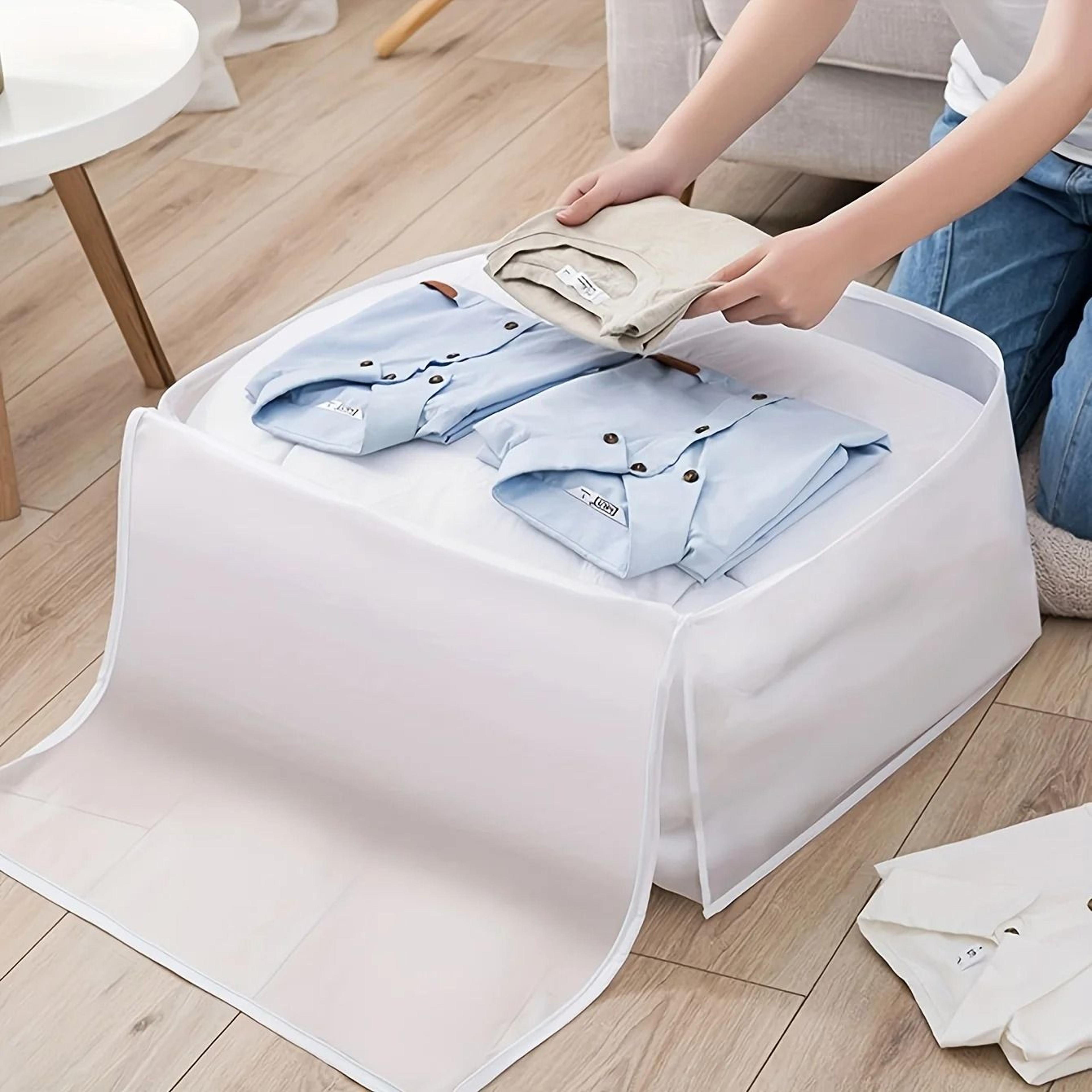 Large Zippered Storage Bag For Clothes Bedding Blankets And Closet Organization 2