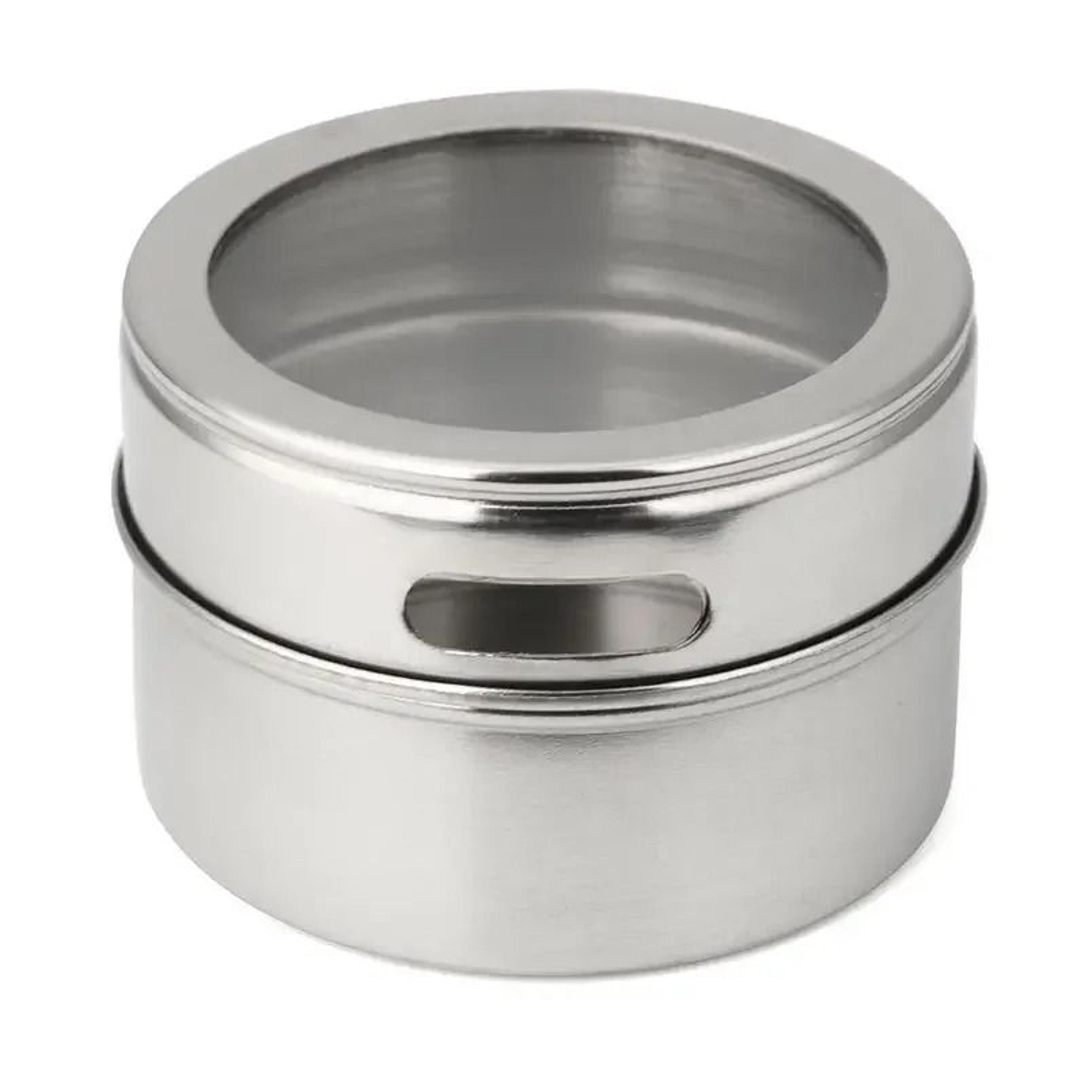 Magnetic Stainless Steel Spice Jar Container For Space Saving Kitchen Organization 5