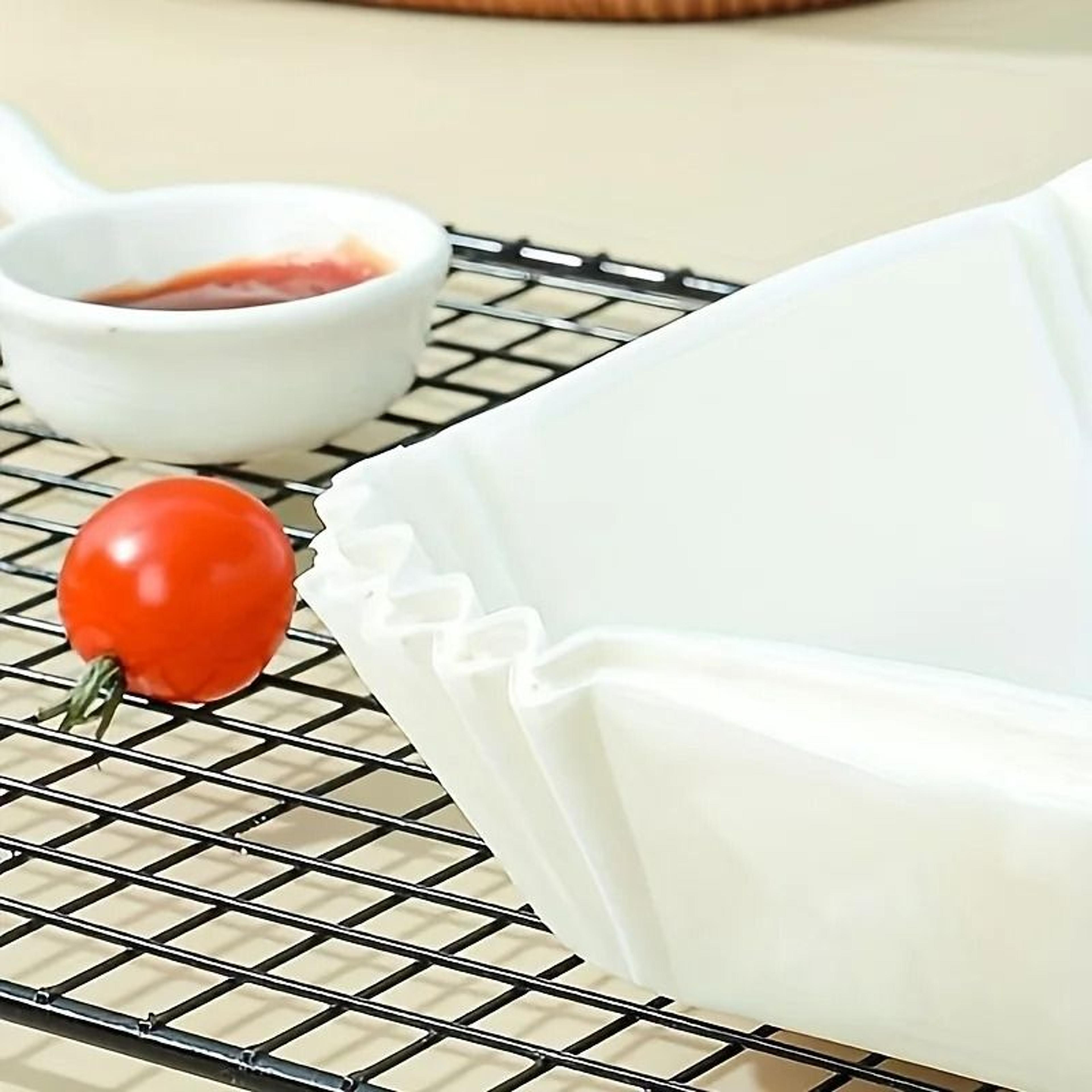 30 Pack Disposable Air Fryer Paper Liners Nonstick Baking Parchment Sheets 4