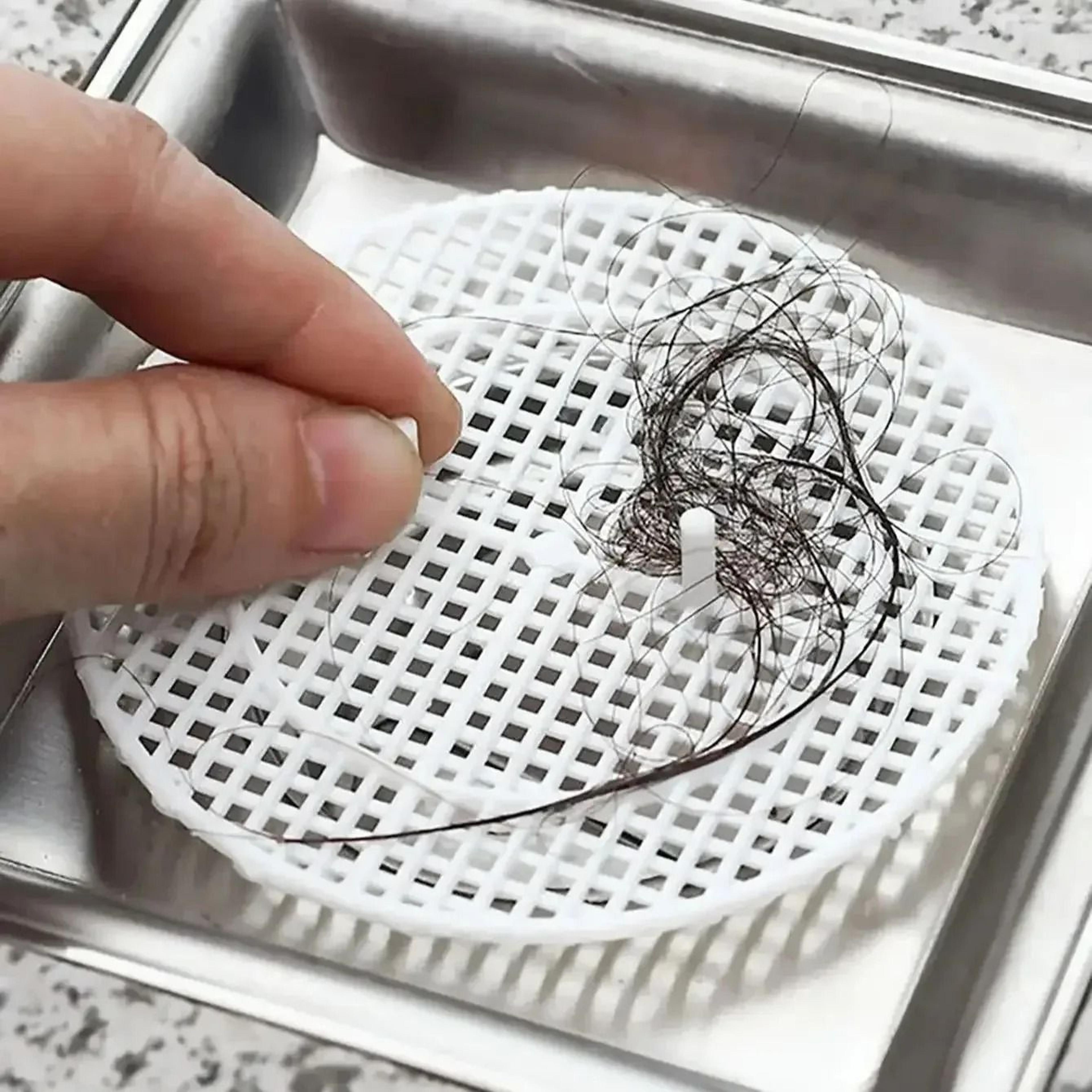 2 Pack Square Shower Drain Covers Hair Catcher For Clog Prevention 6