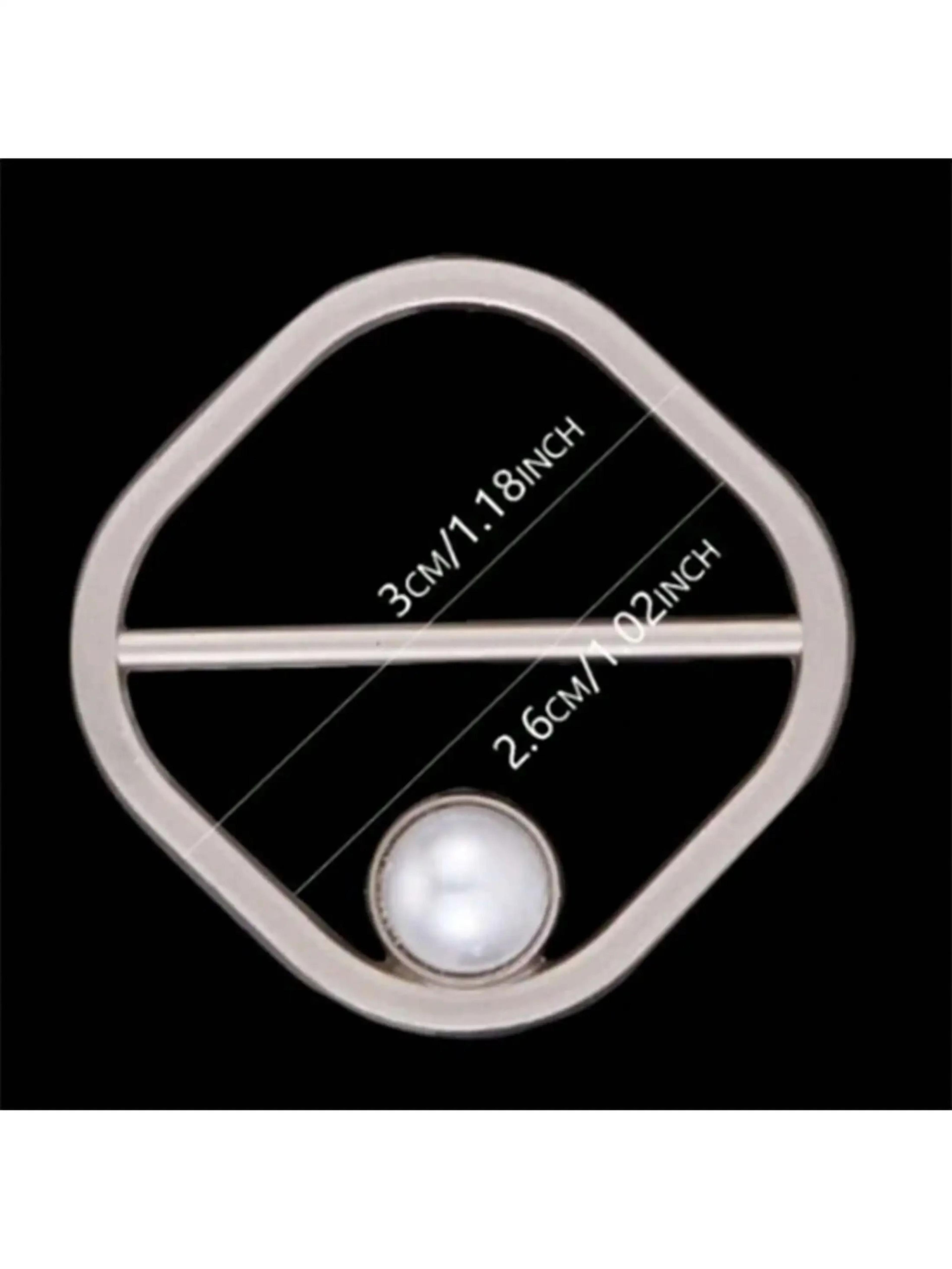 Elegant Pearl Rhinestone Waist Tightening Clips Decorative Clothing Pins For Women 6