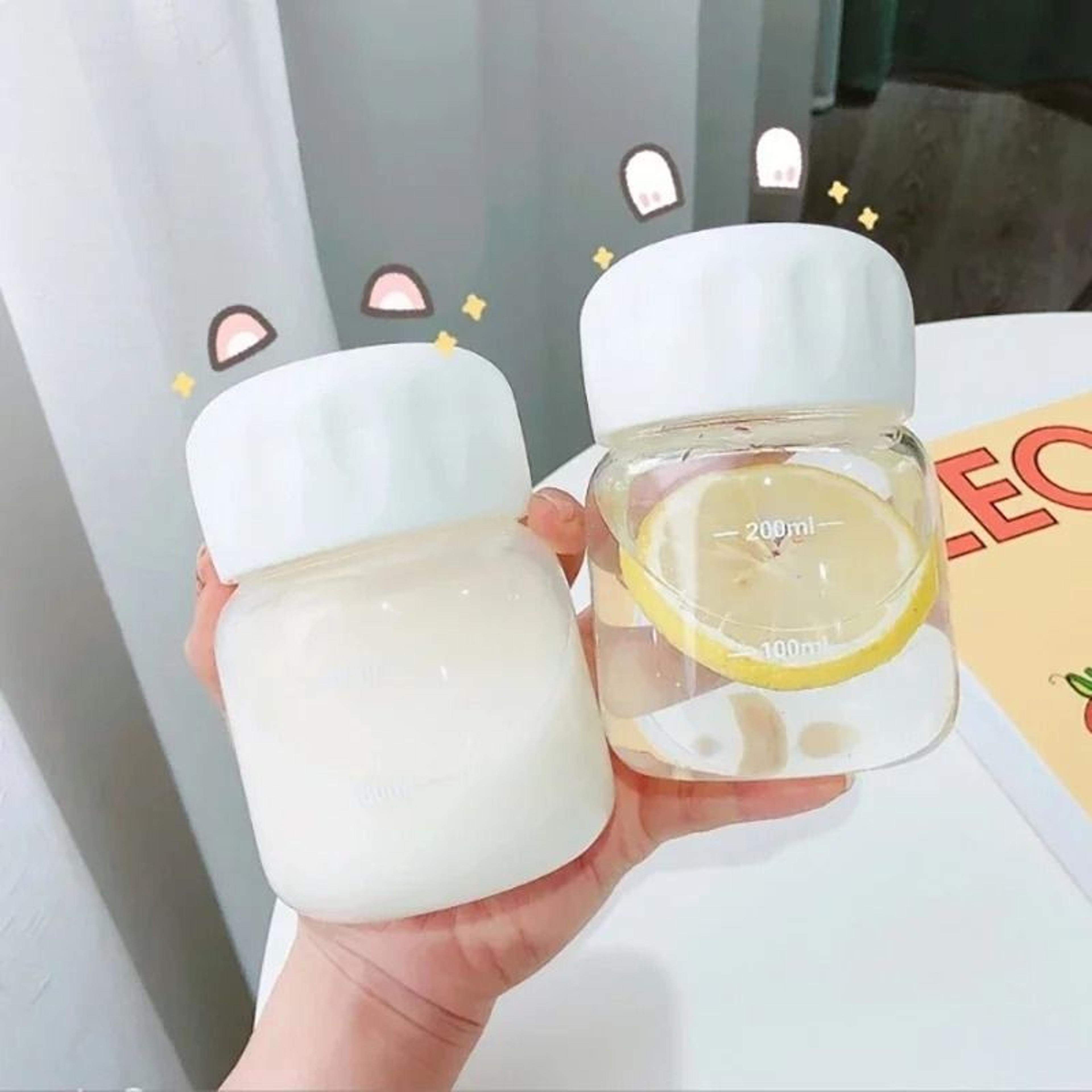 10oz Mini Clear Plastic Water Bottle Portable Reusable Milk Drinking Cup 5