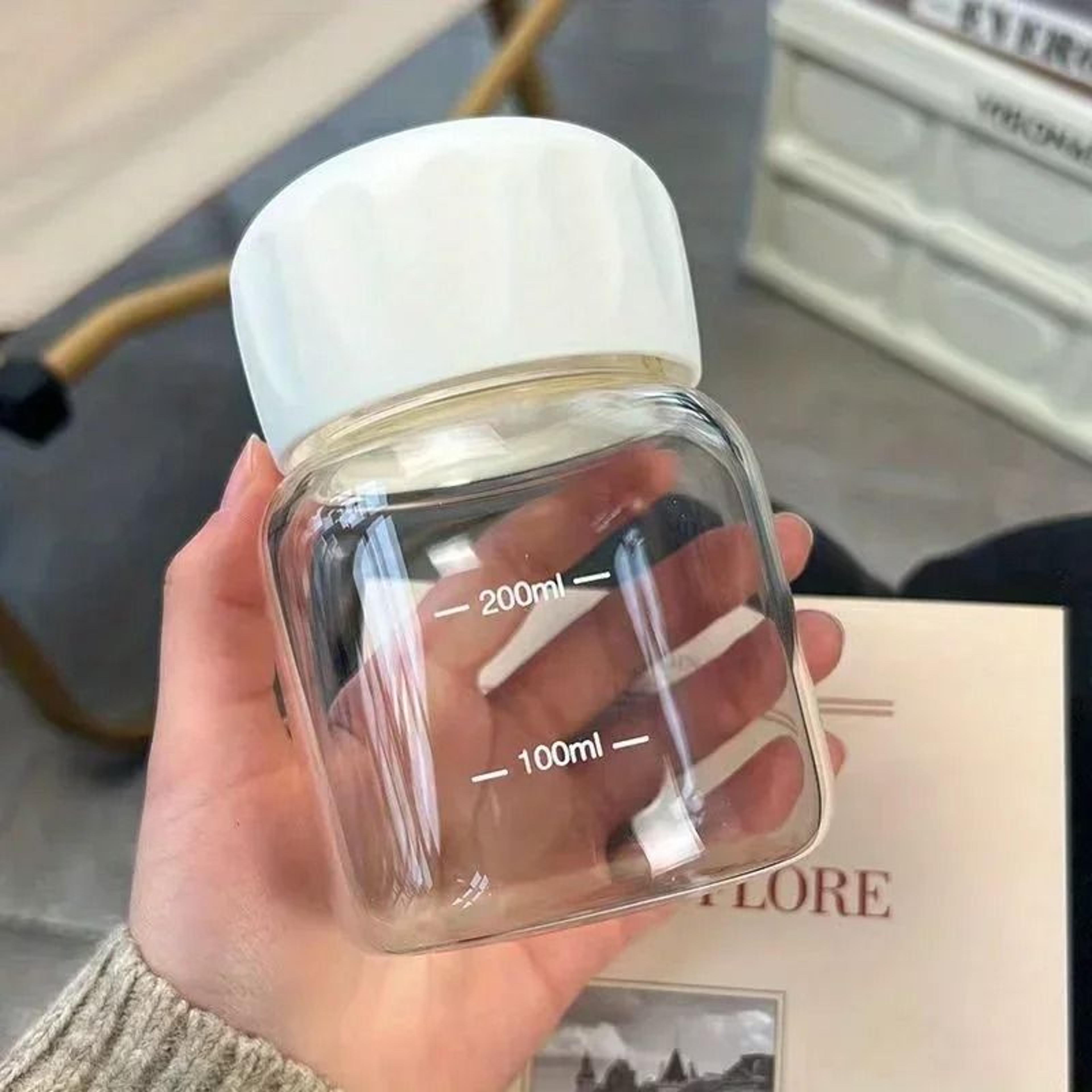 10oz Mini Clear Plastic Water Bottle Portable Reusable Milk Drinking Cup 2