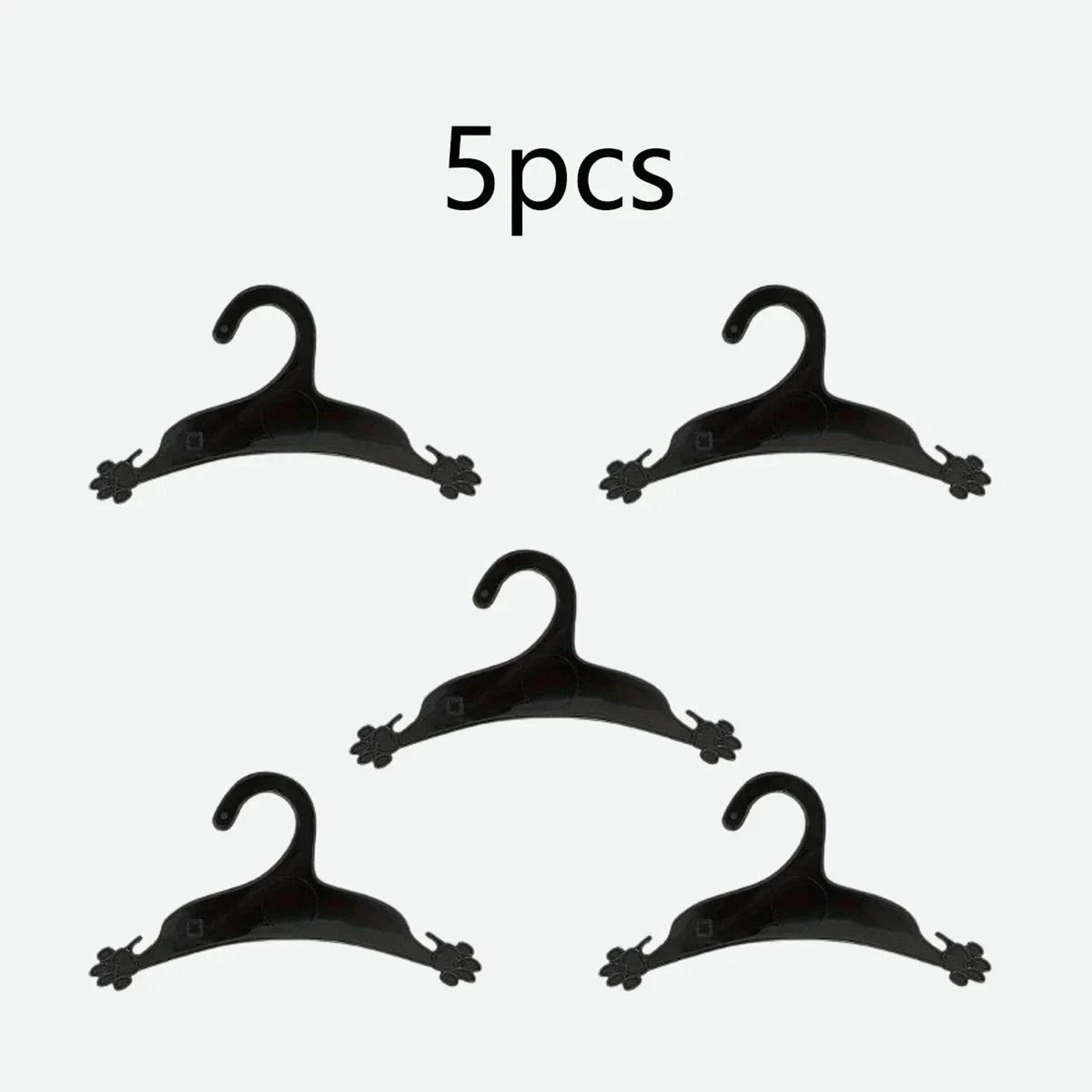 5 pack cute paw shape pet clothes hangers for dogs cats