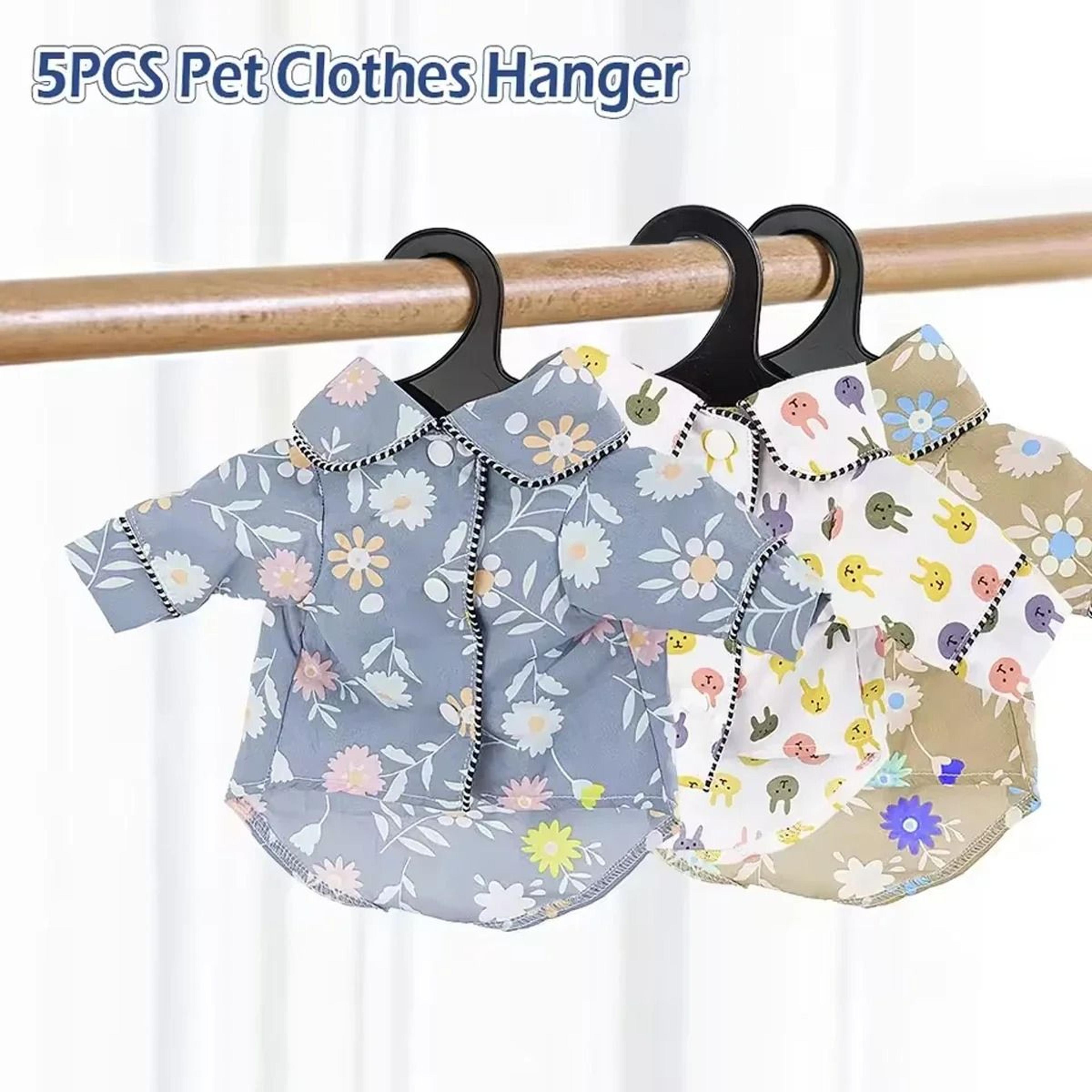 5 Pack Cute Paw Shape Pet Clothes Hangers For Dogs Cats 4