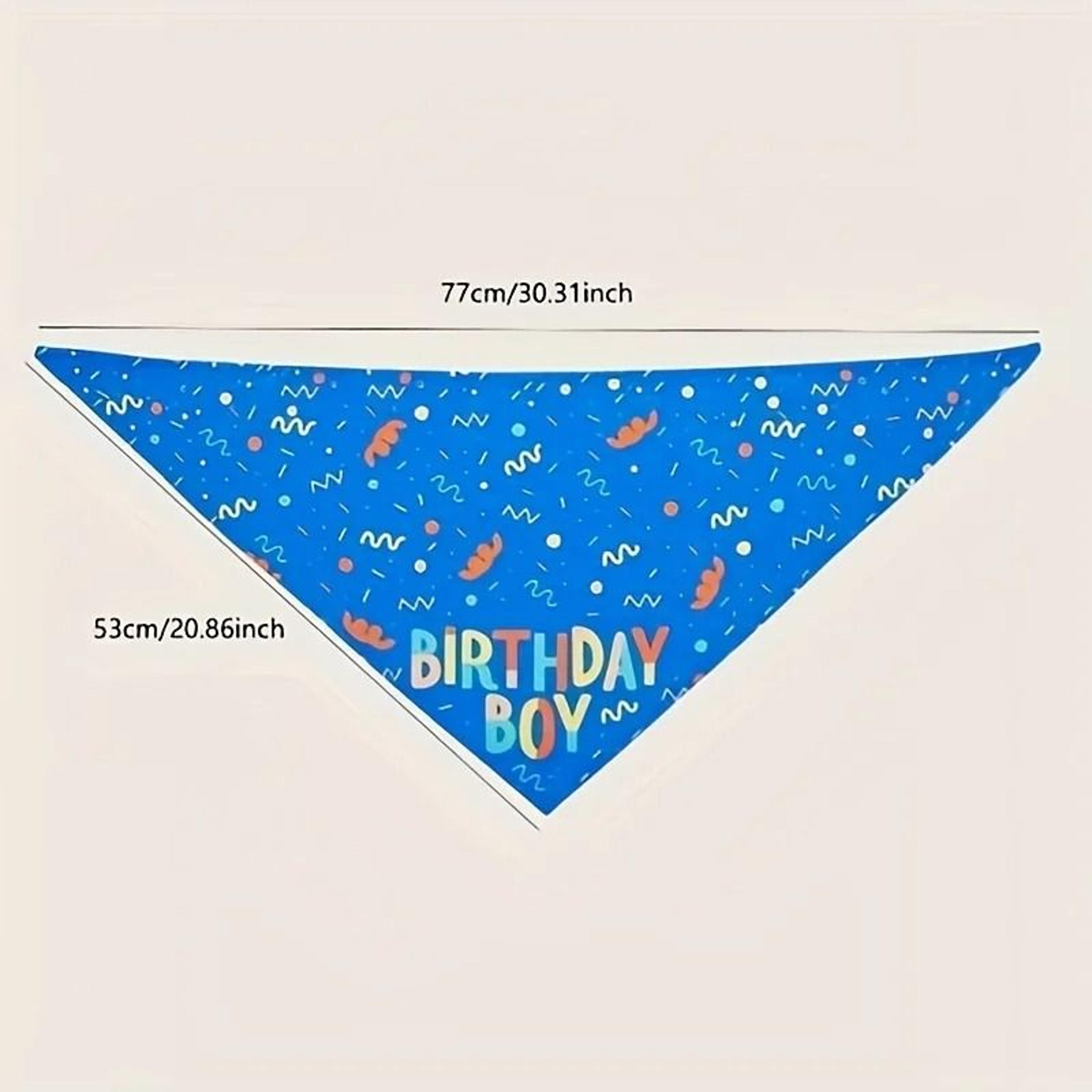 Cute Dog Birthday Bandana Bib Birthday Boy Girl Pet Party Scarf 3