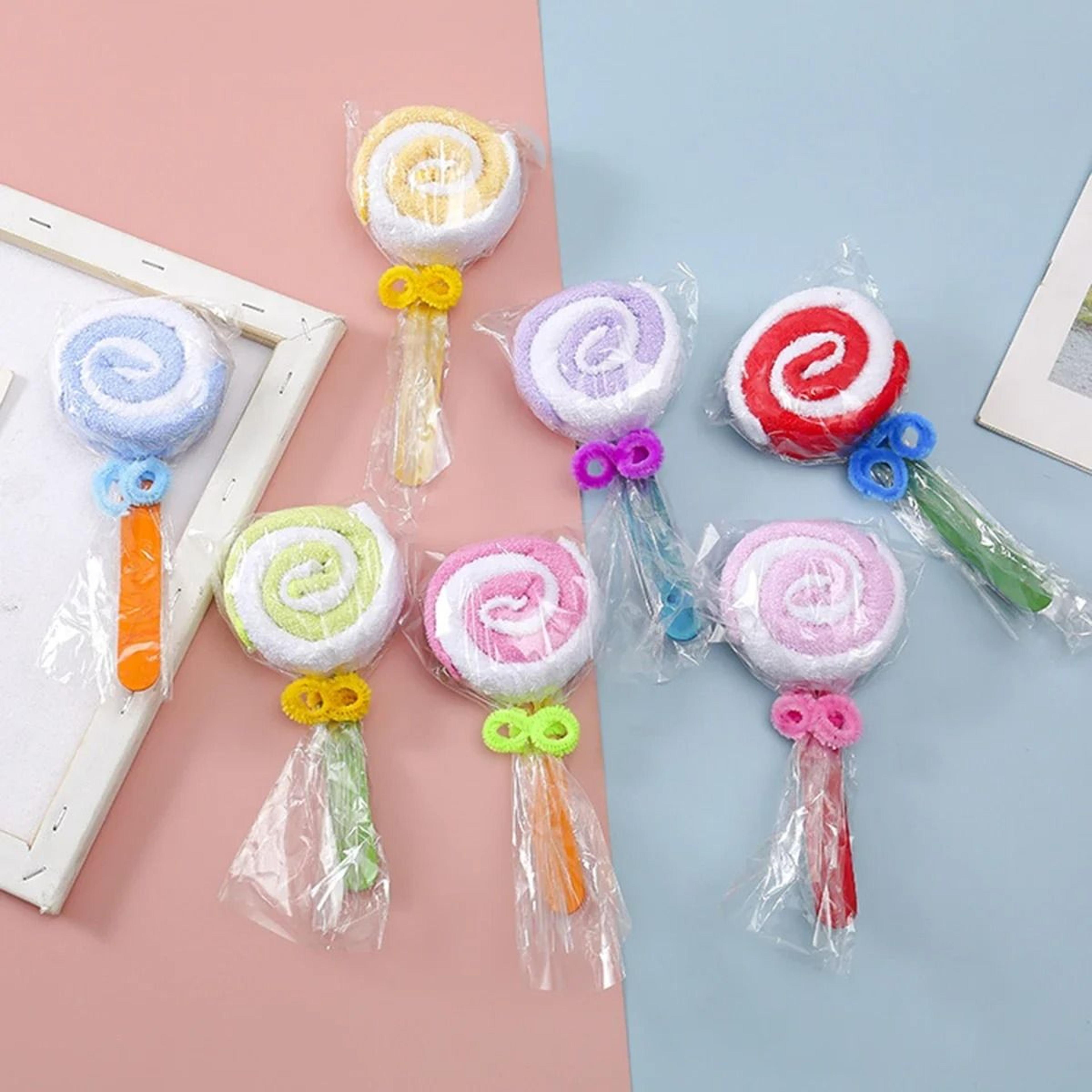 cute lollipop towel gift set for weddings birthdays and party favors
