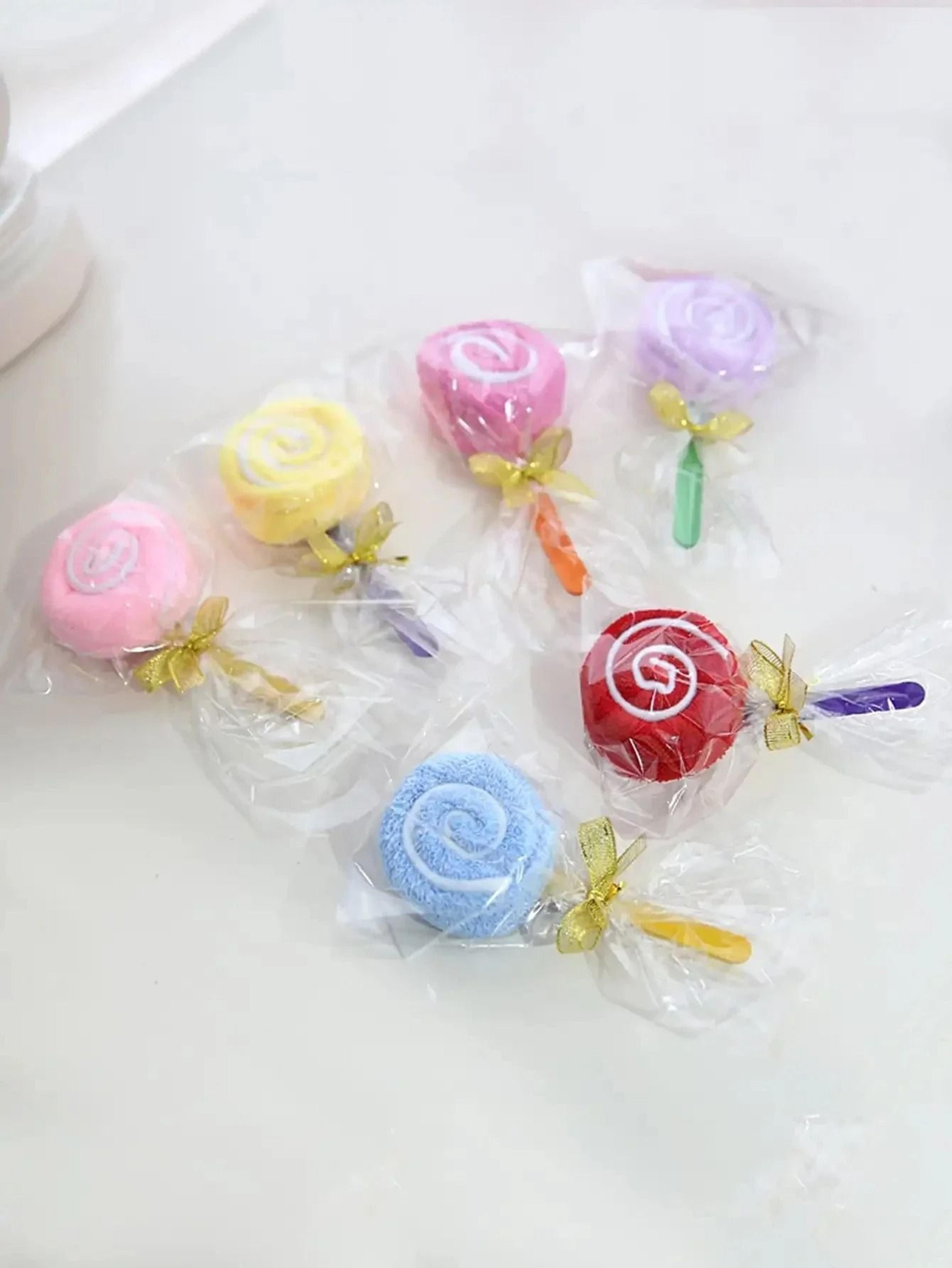 Cute Lollipop Towel Gift Set For Weddings Birthdays And Party Favors 4