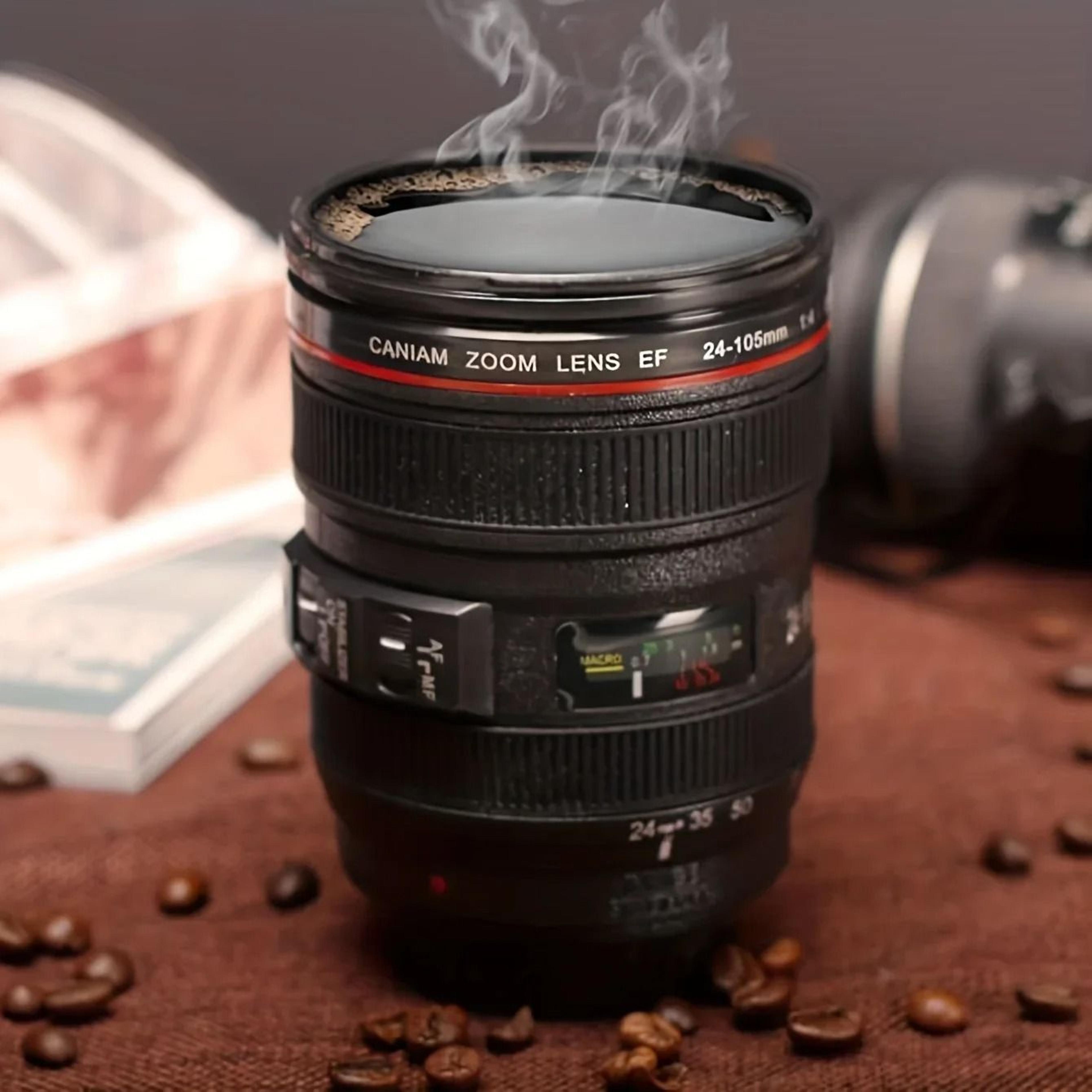Camera Lens Coffee Mug Stainless Steel Photography Cup For Everyday Drinks 5