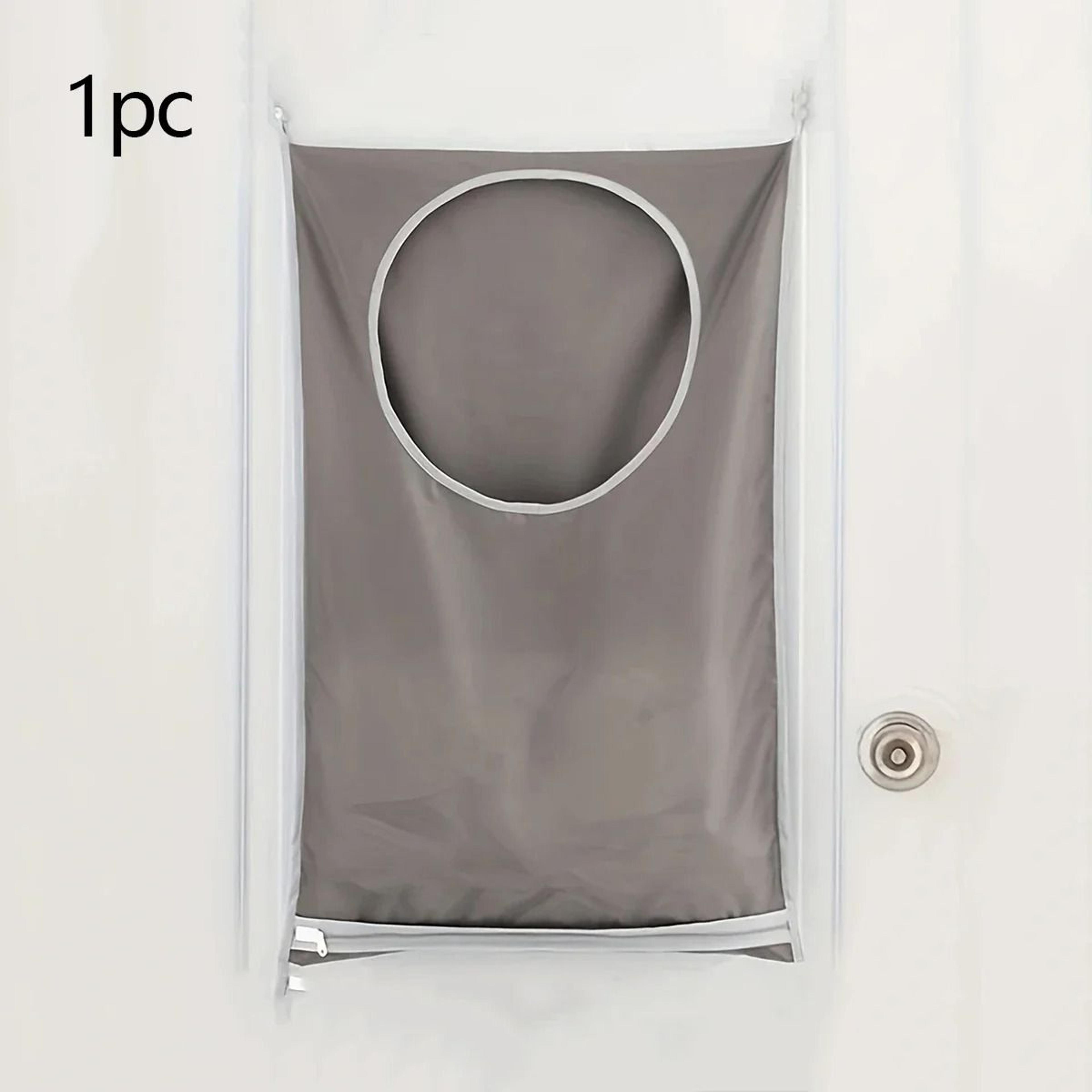 Large Hanging Laundry Basket Foldable Oxford Cloth Bag With Storage Pockets 1