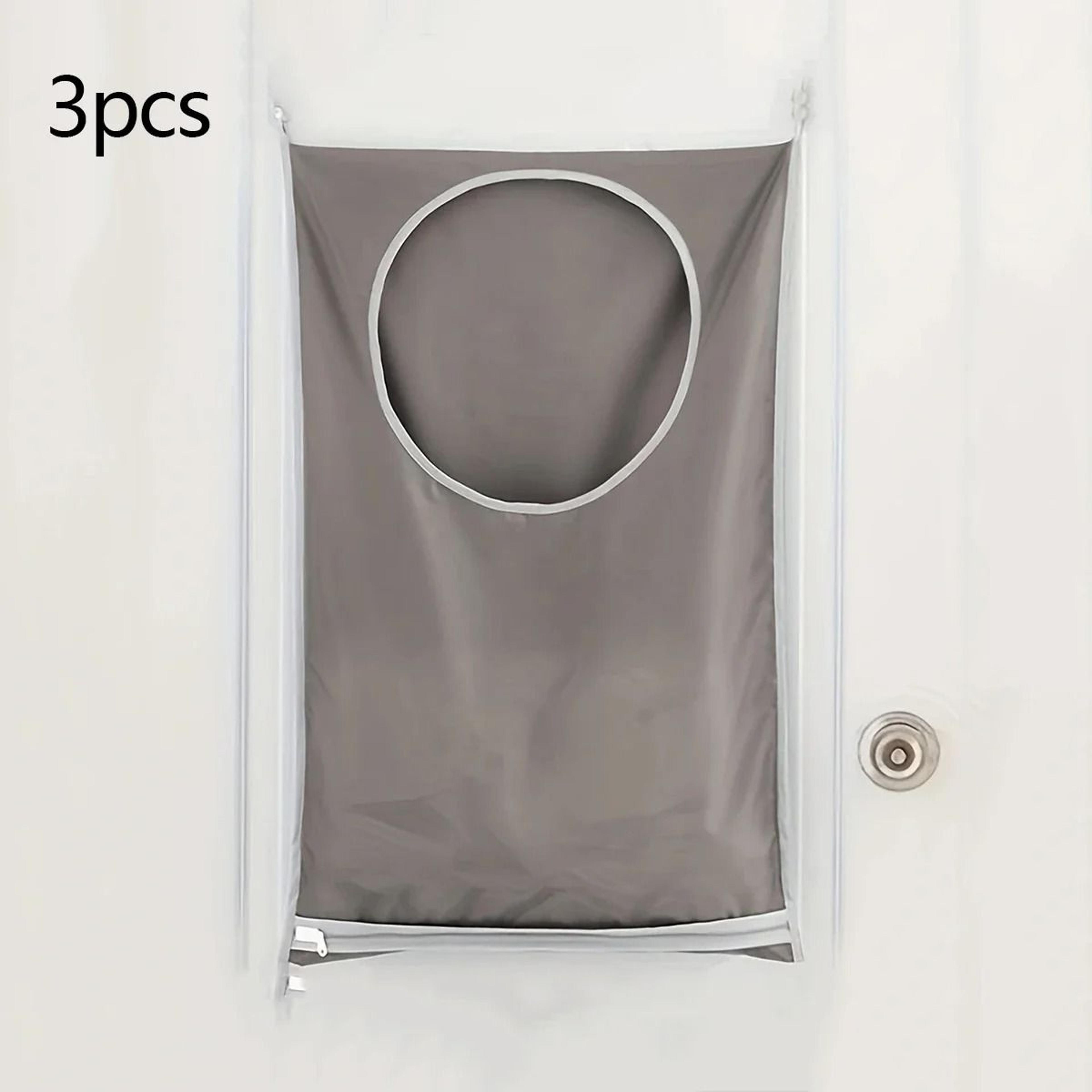 Large Hanging Laundry Basket Foldable Oxford Cloth Bag With Storage Pockets 3
