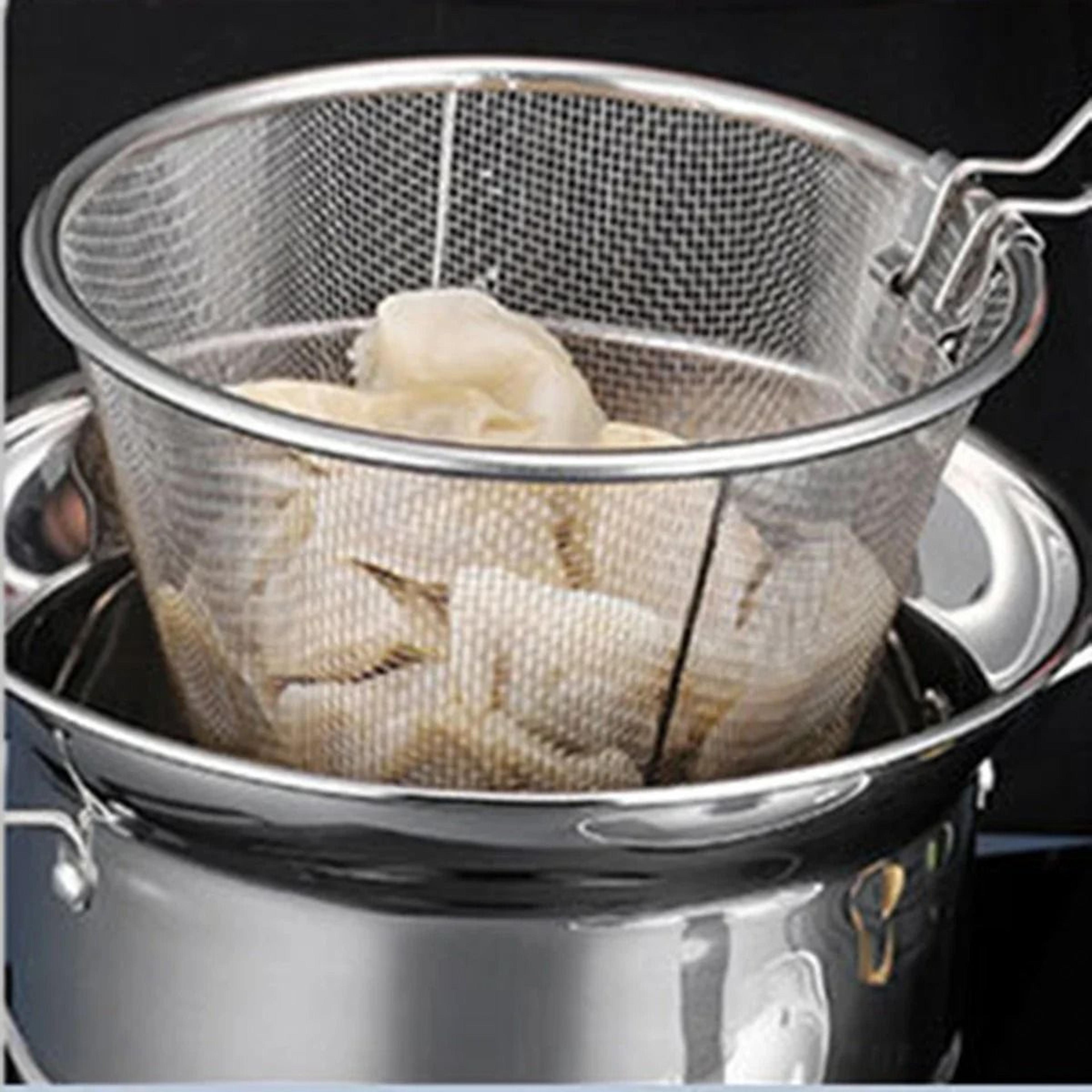 Stainless Steel Oil Draining Mesh Strainer Pan For Frying And Cooking 6
