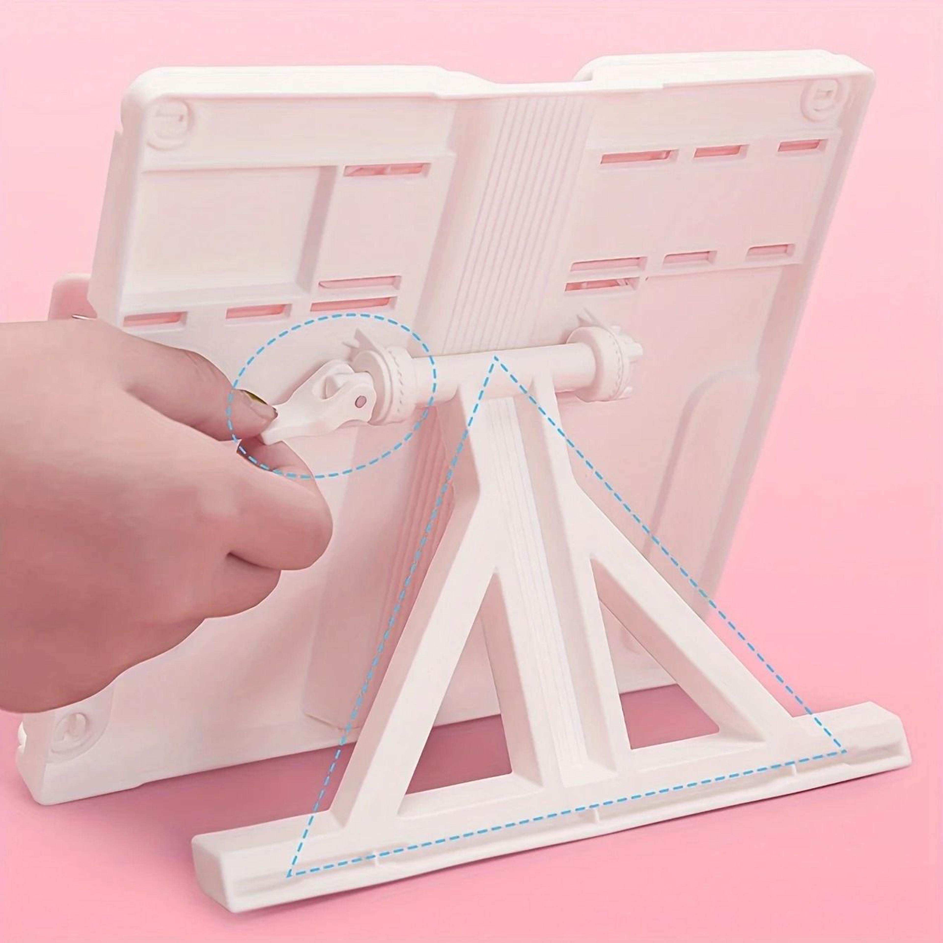 Adjustable Portable Book Stand Foldable Reading Holder For Tablets Recipes And Documents 4