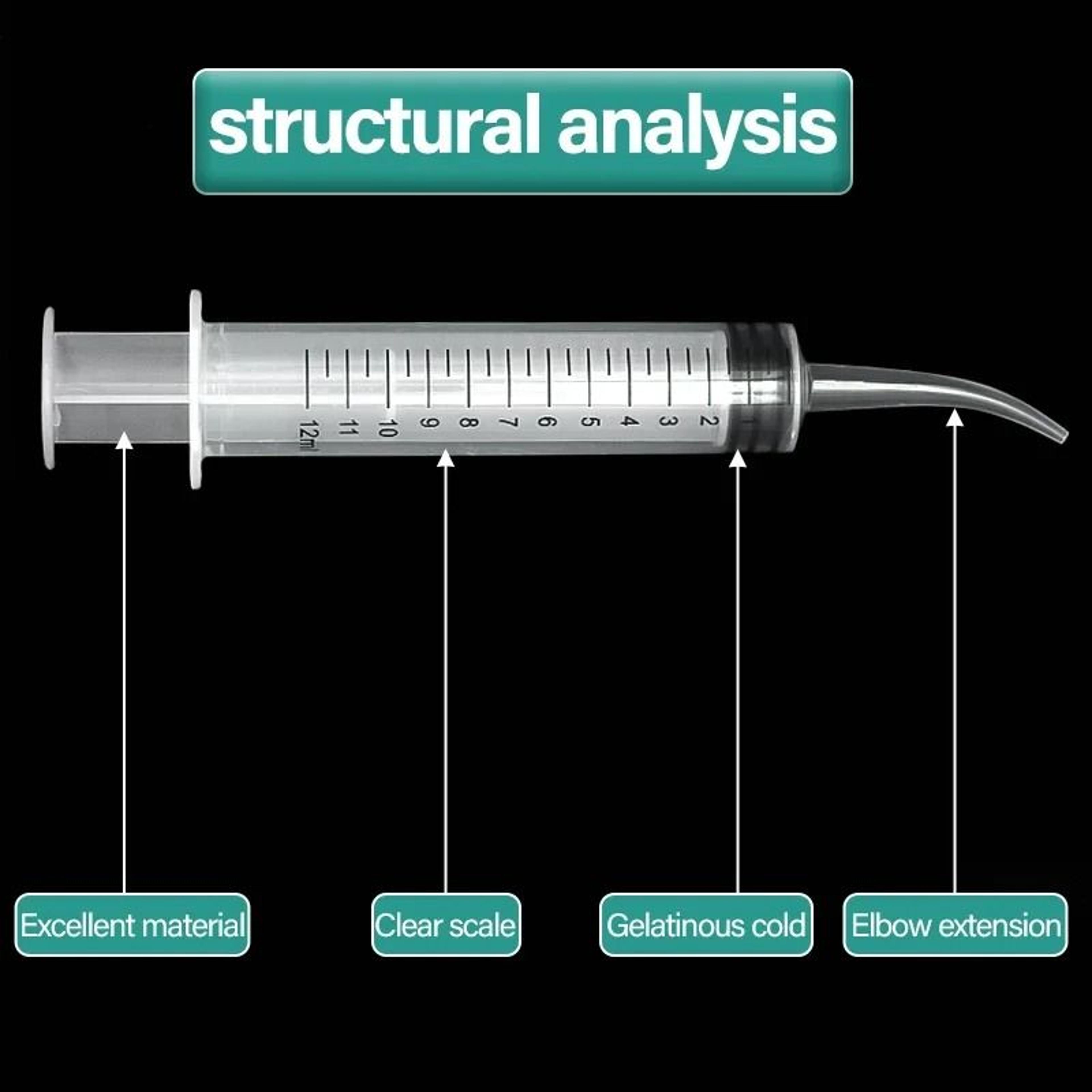12ml Needleless Plastic Syringe For Precise Liquid Dispensing Glue Oil And Crafts 1