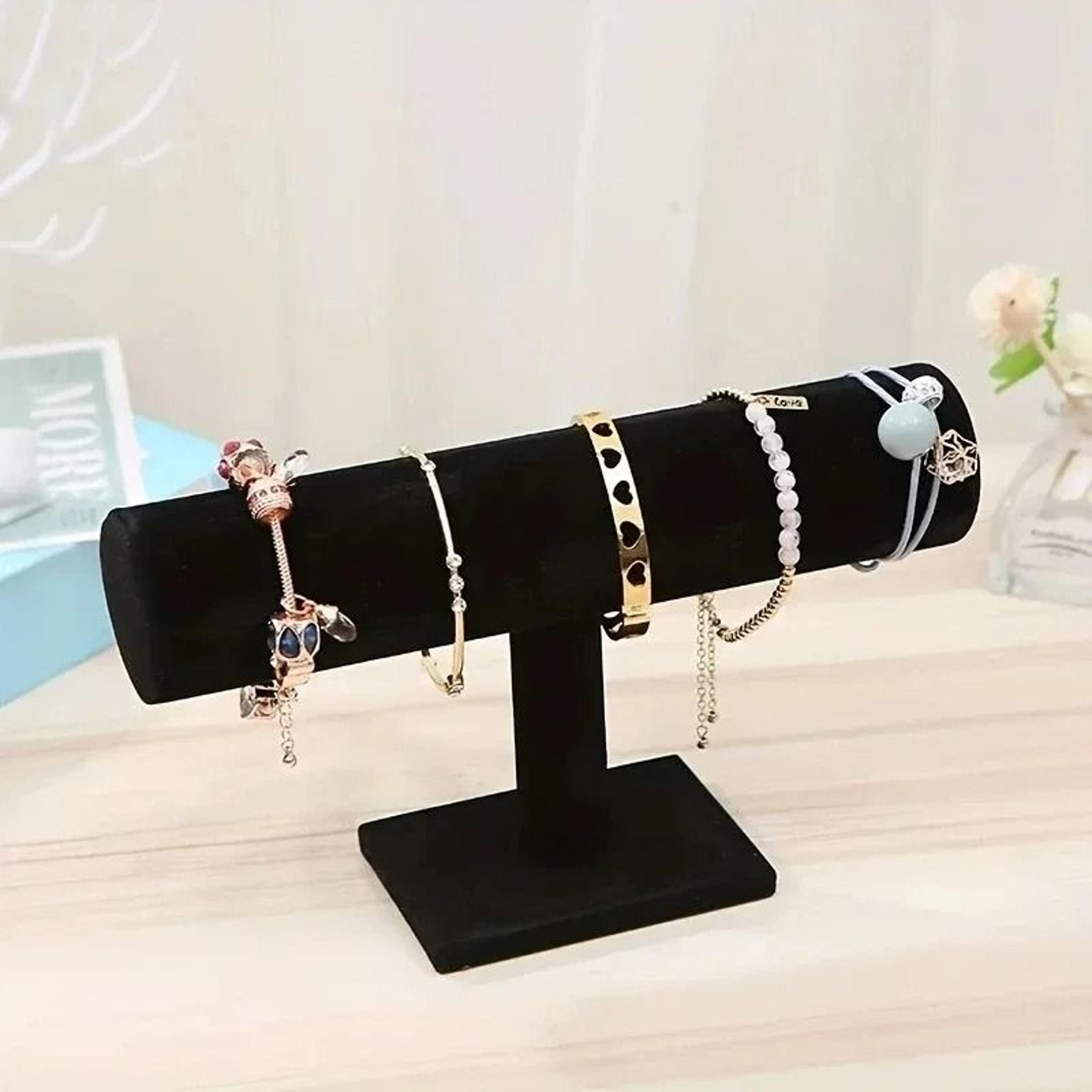 Elegant Velvet Bracelet Display Stand Jewelry Organizer Rack For Watches And Bangles 6