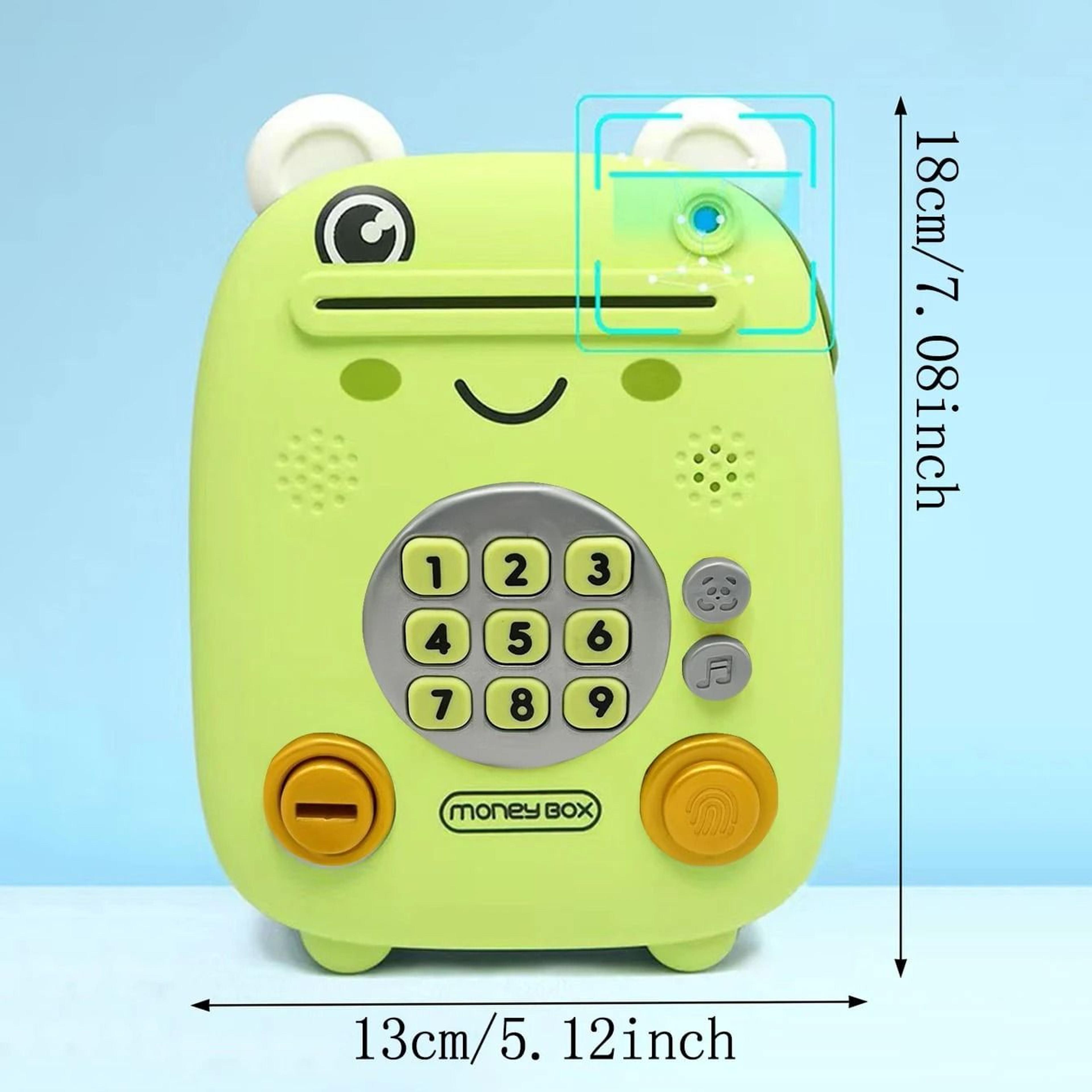 Cute Frog Piggy Bank With Combination Lock For Kids Coin And Cash Savings 1