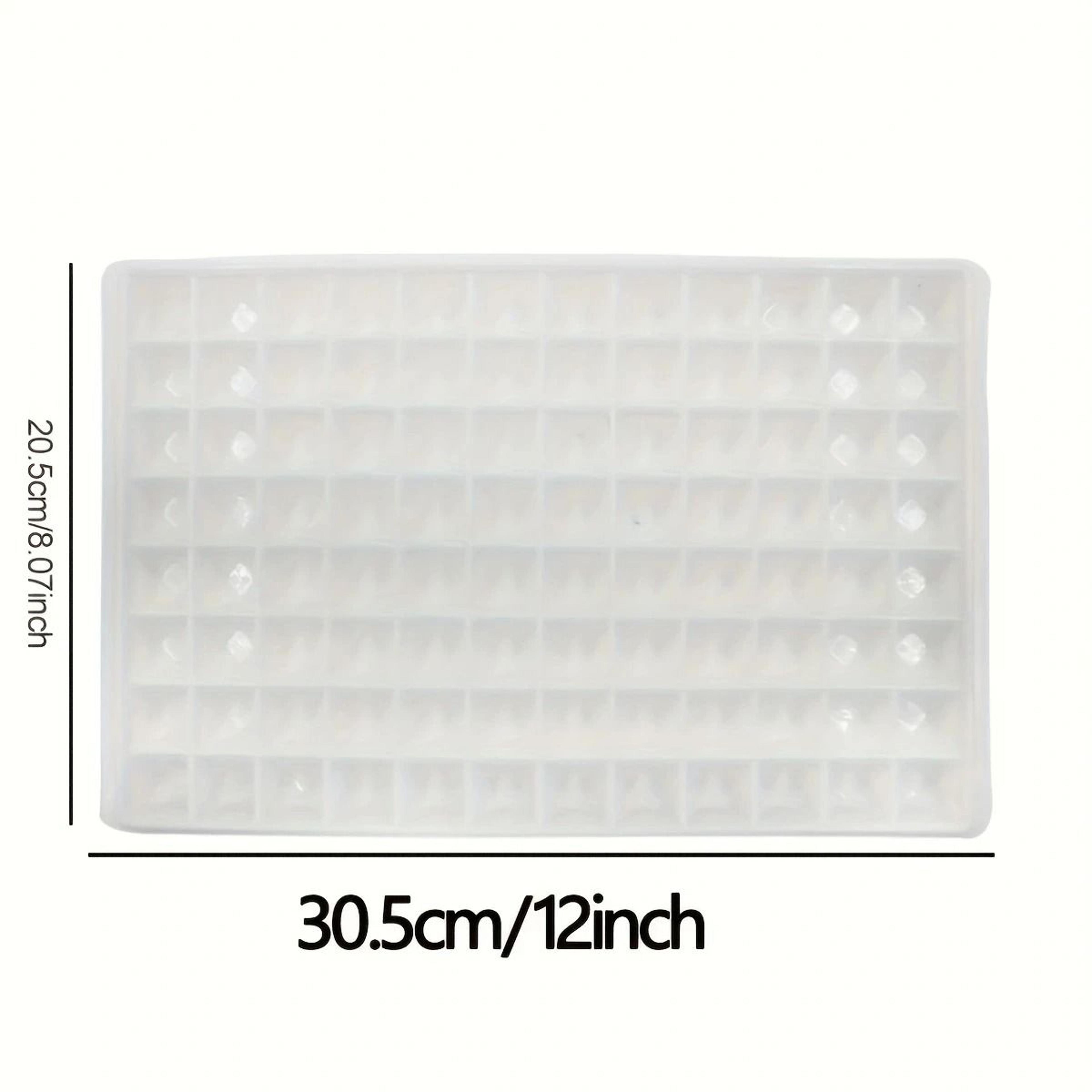 96 Mini Cube Silicone Ice Tray Reusable Foldable Mold For Refreshing Drinks 3