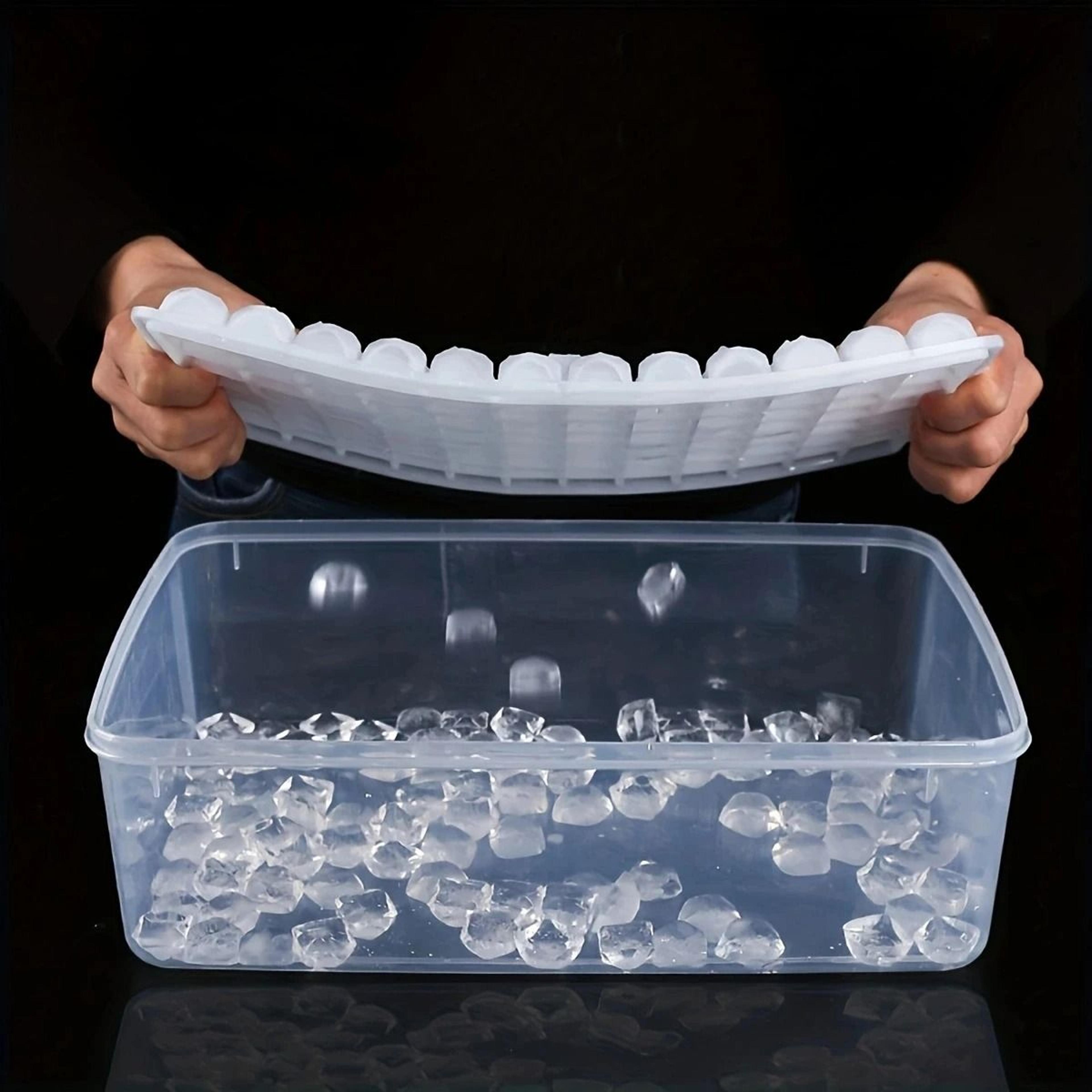 96 Mini Cube Silicone Ice Tray Reusable Foldable Mold For Refreshing Drinks 4