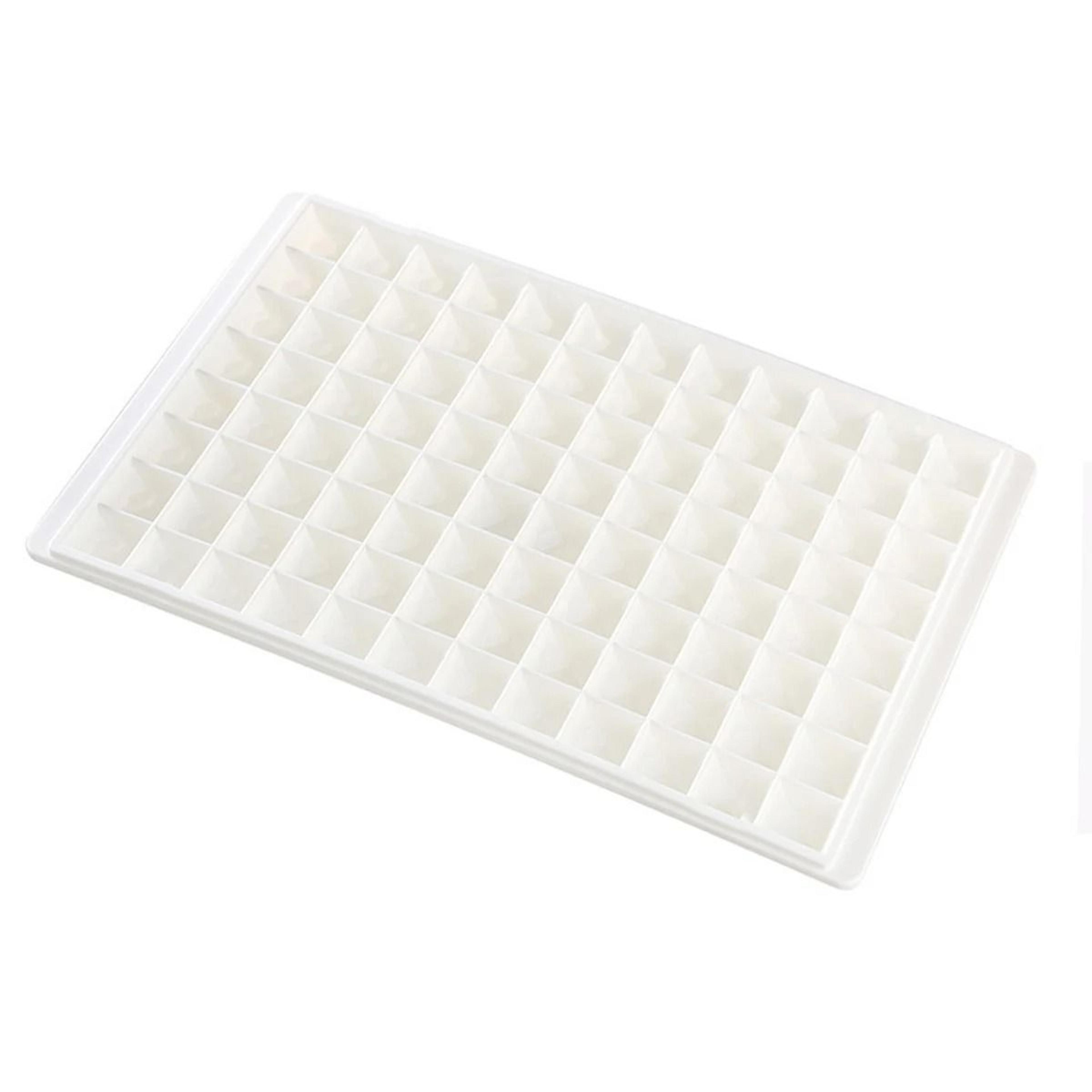 96 Mini Cube Silicone Ice Tray Reusable Foldable Mold For Refreshing Drinks 1