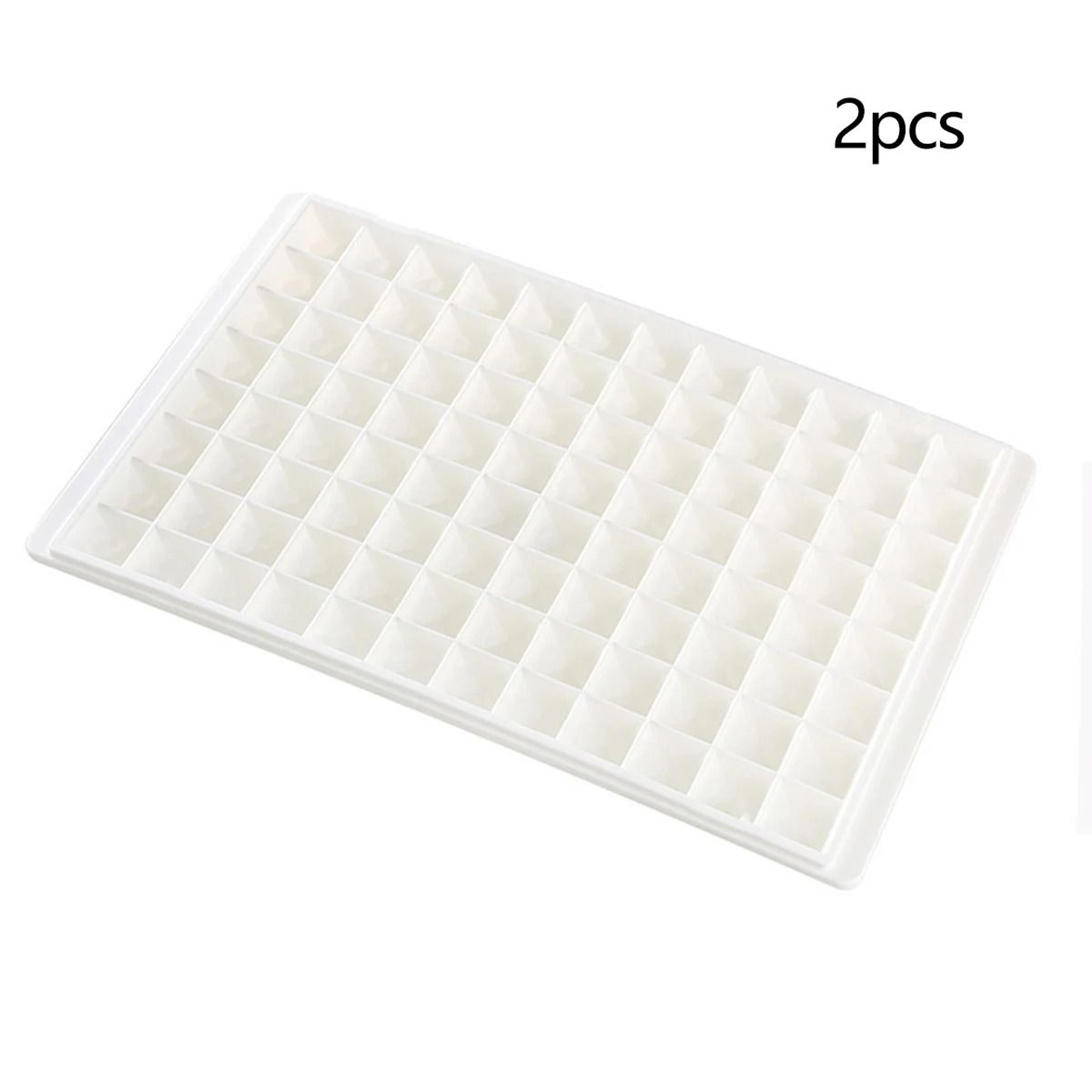96 Mini Cube Silicone Ice Tray Reusable Foldable Mold For Refreshing Drinks 2