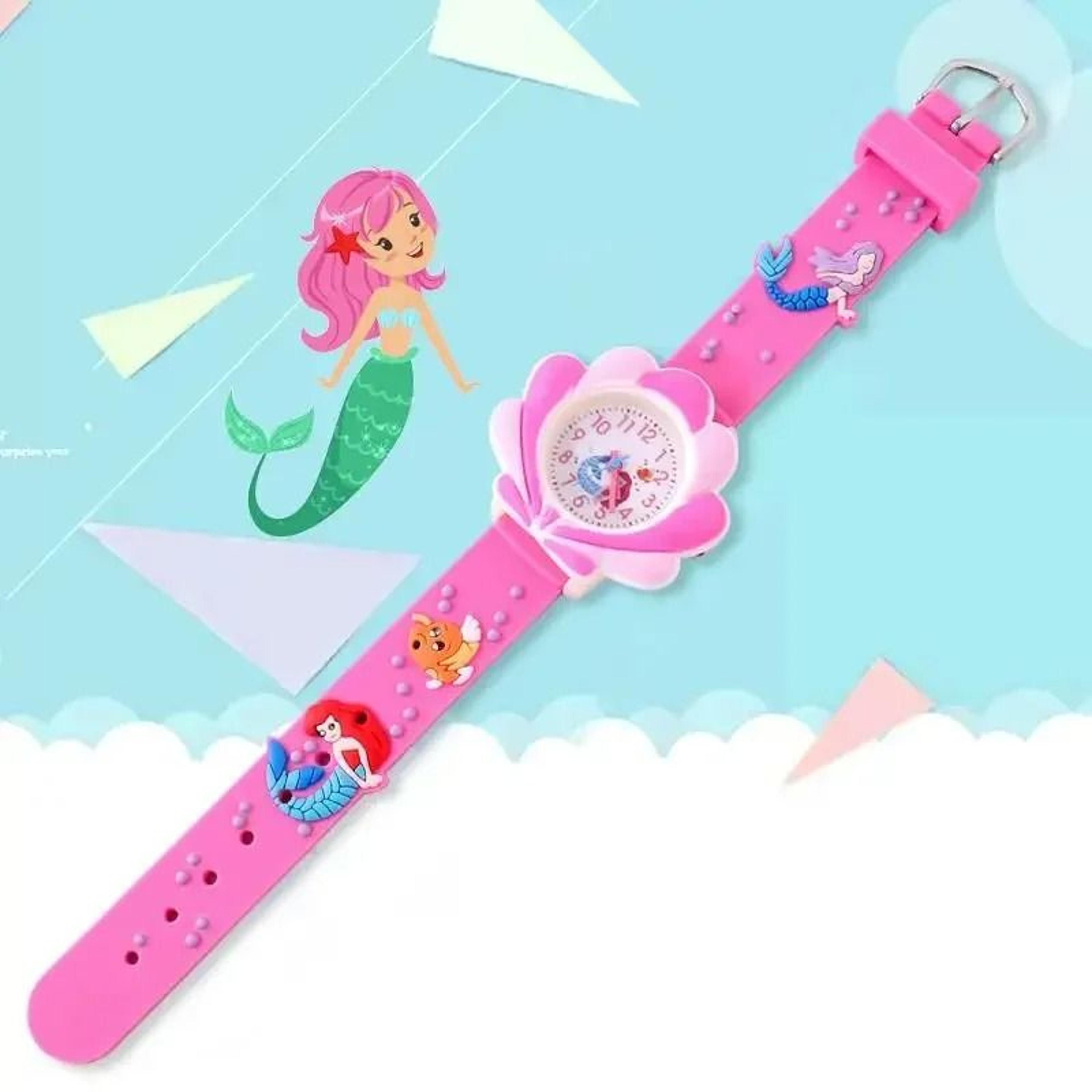Cute Sunflower Cloud Kids Quartz Watch With Soft Silicone Strap For Girls Boys 12