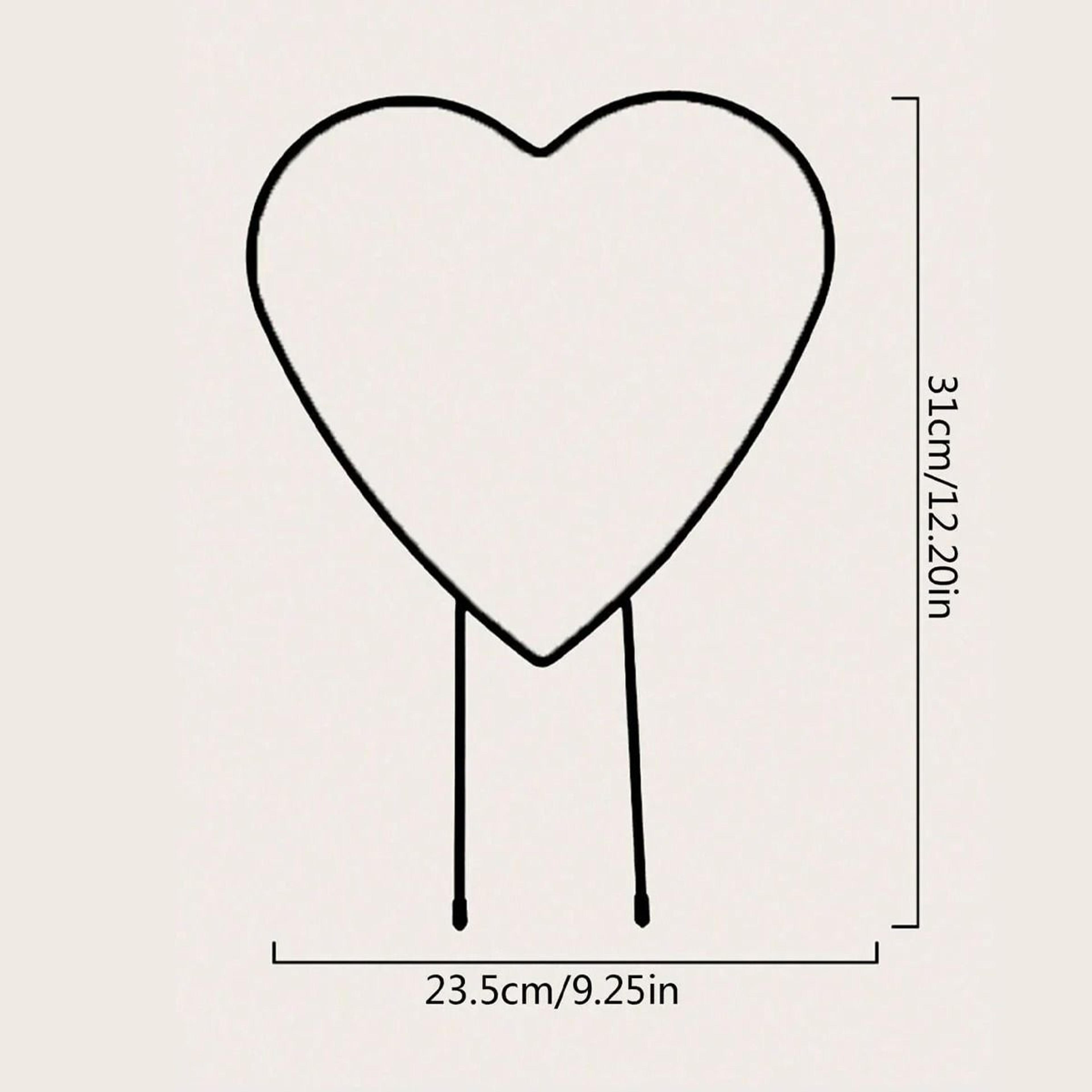 Heart Shaped Metal Garden Trellis Plant Support Frame For Climbing Vines And Flowers 2