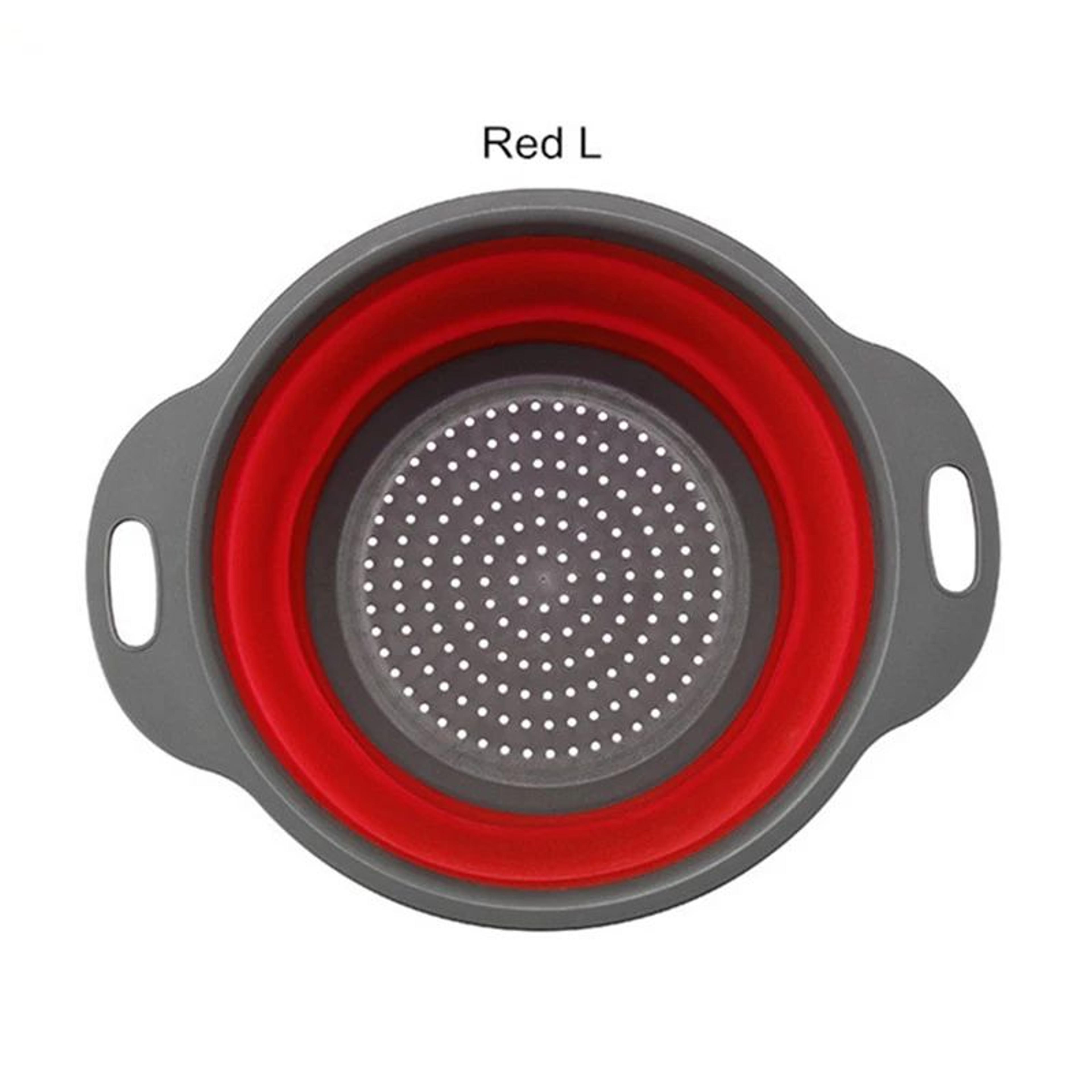 Collapsible Silicone Colander  Foldable Fruit  Vegetable Strainer For Compact Kitchens 7