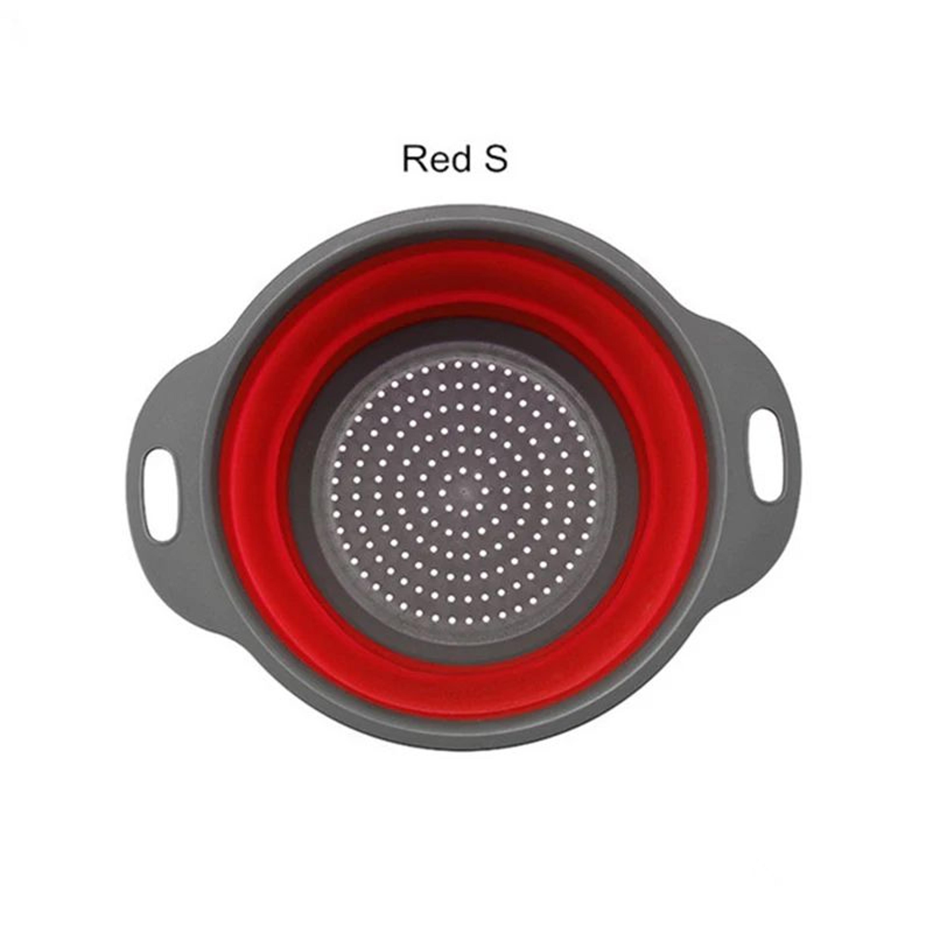 Collapsible Silicone Colander  Foldable Fruit  Vegetable Strainer For Compact Kitchens 8