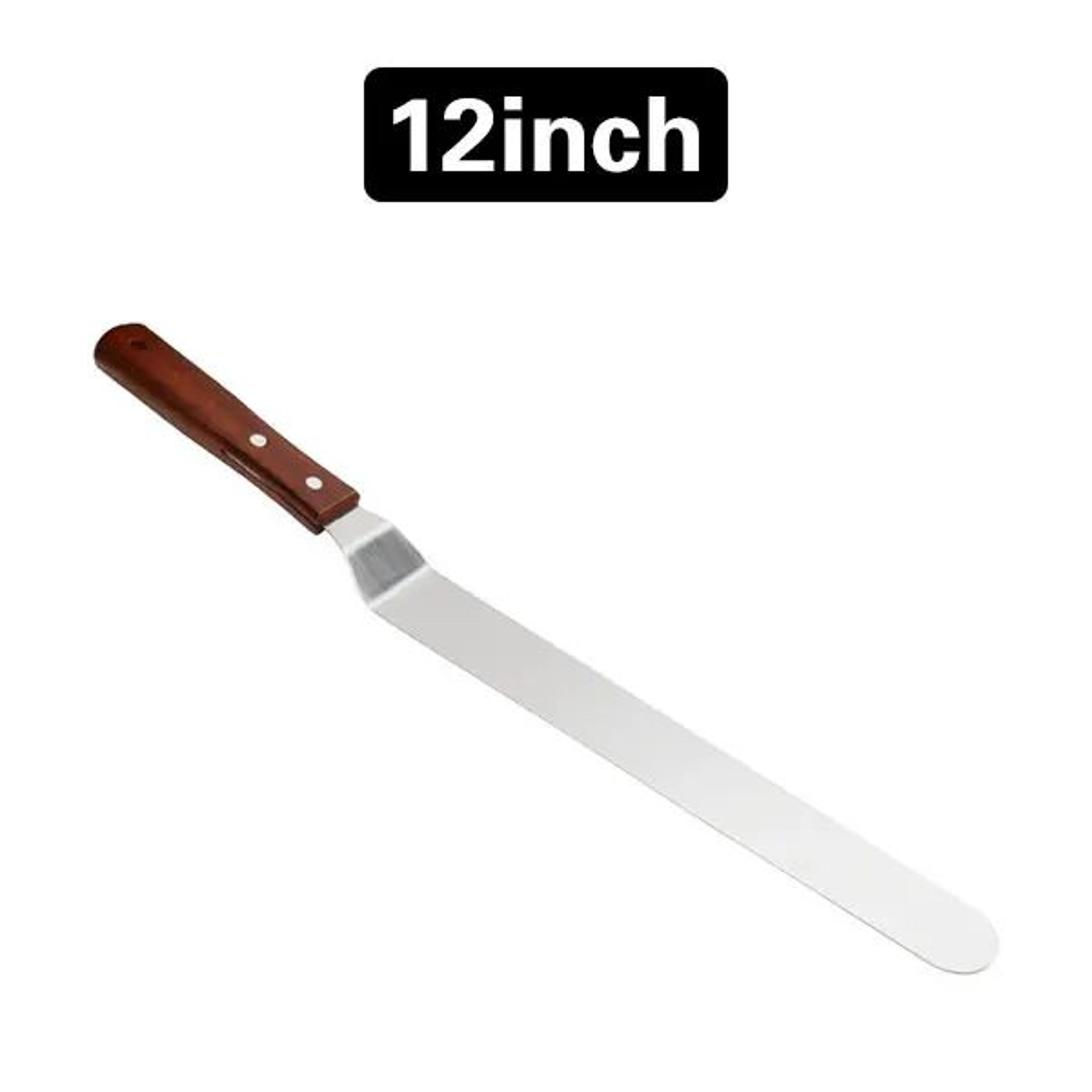 Stainless Steel Cake Icing Spatula With Wooden Handle  Professional Frosting Knife 412 Inch Options 8