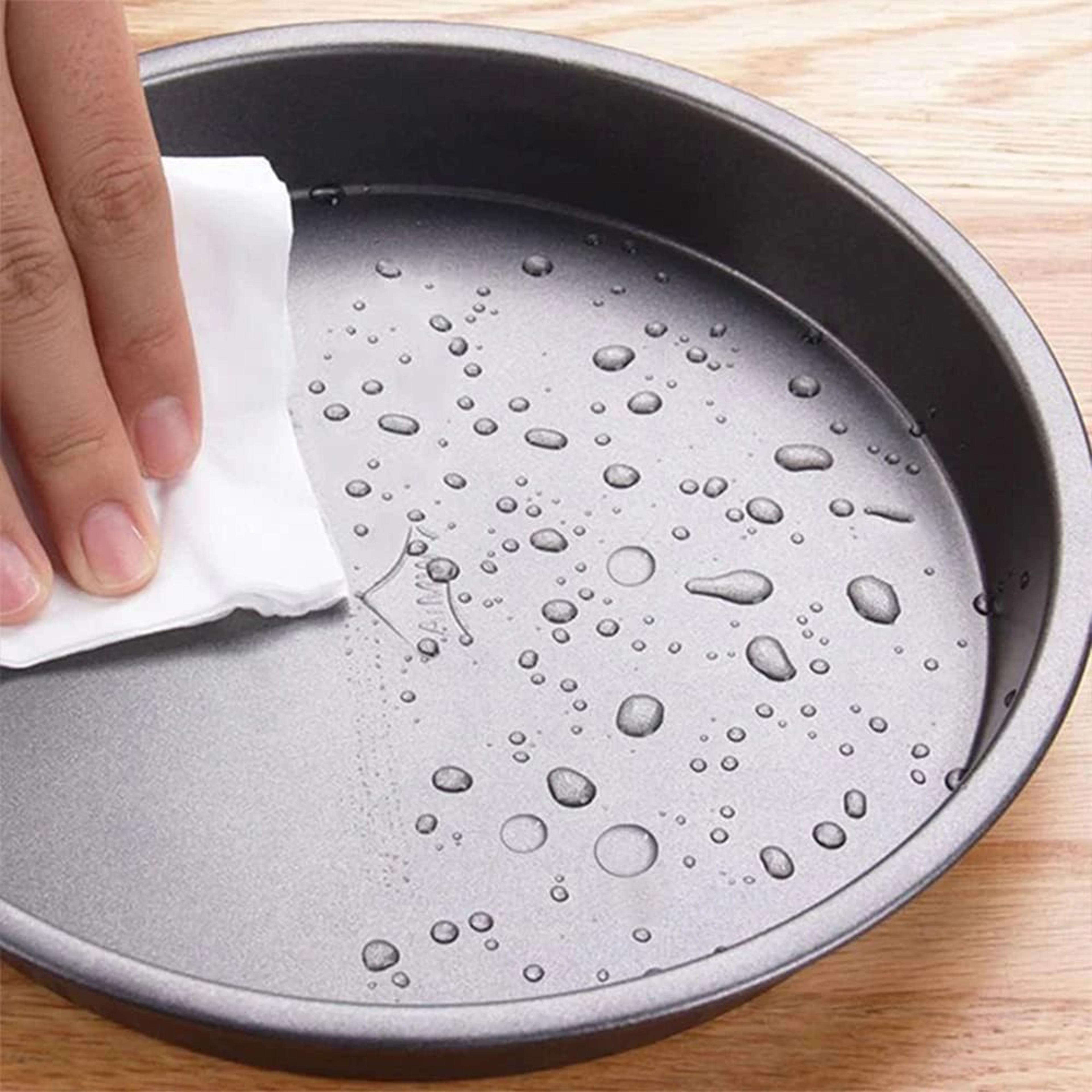 Nonstick Carbon Steel Pizza Baking Pan  Round Pizza Tray For Homemade Ovens 710 Inch 2