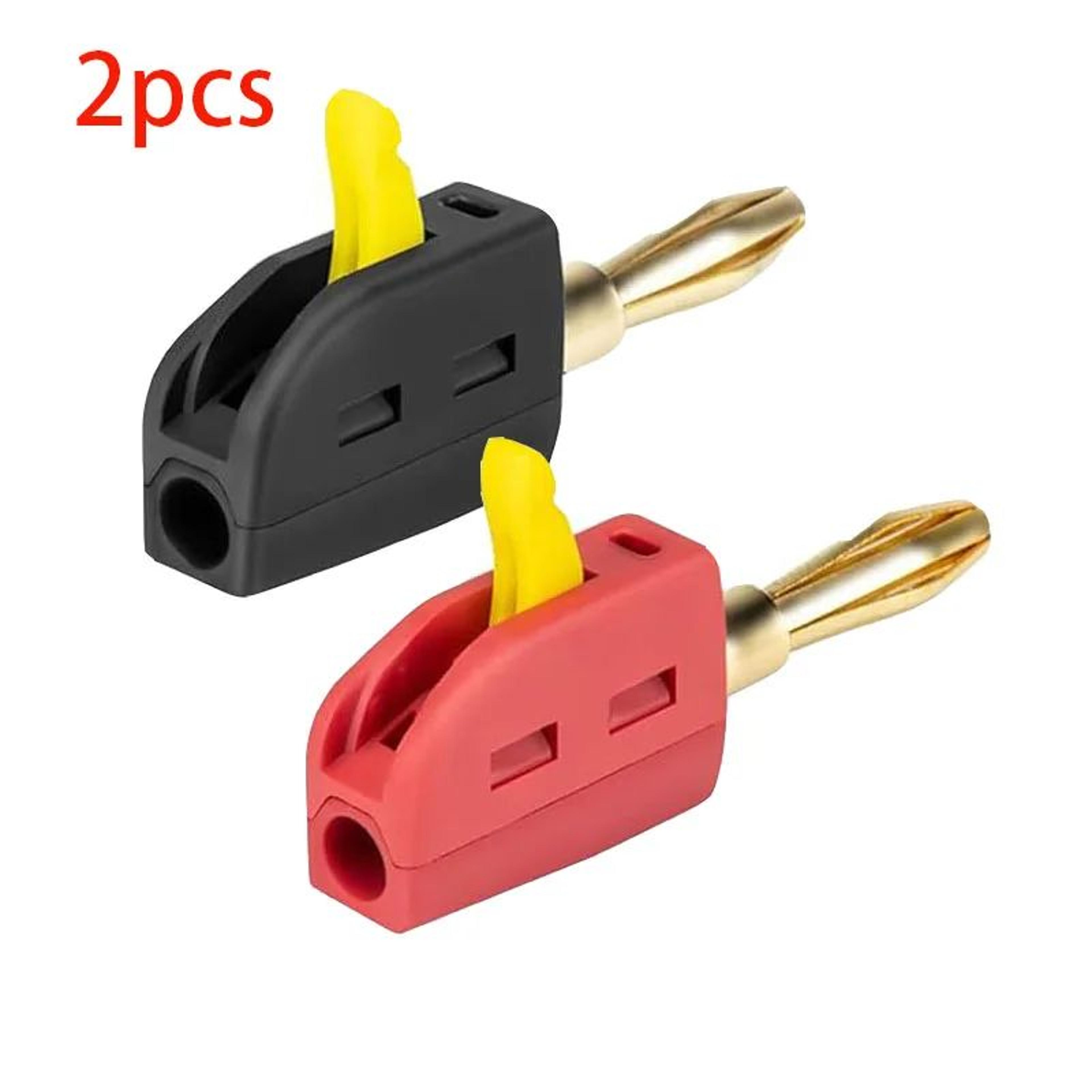 GoldPlated 32A Banana Plug Connectors  Solderless HighCurrent Audio  Speaker Plugs 4