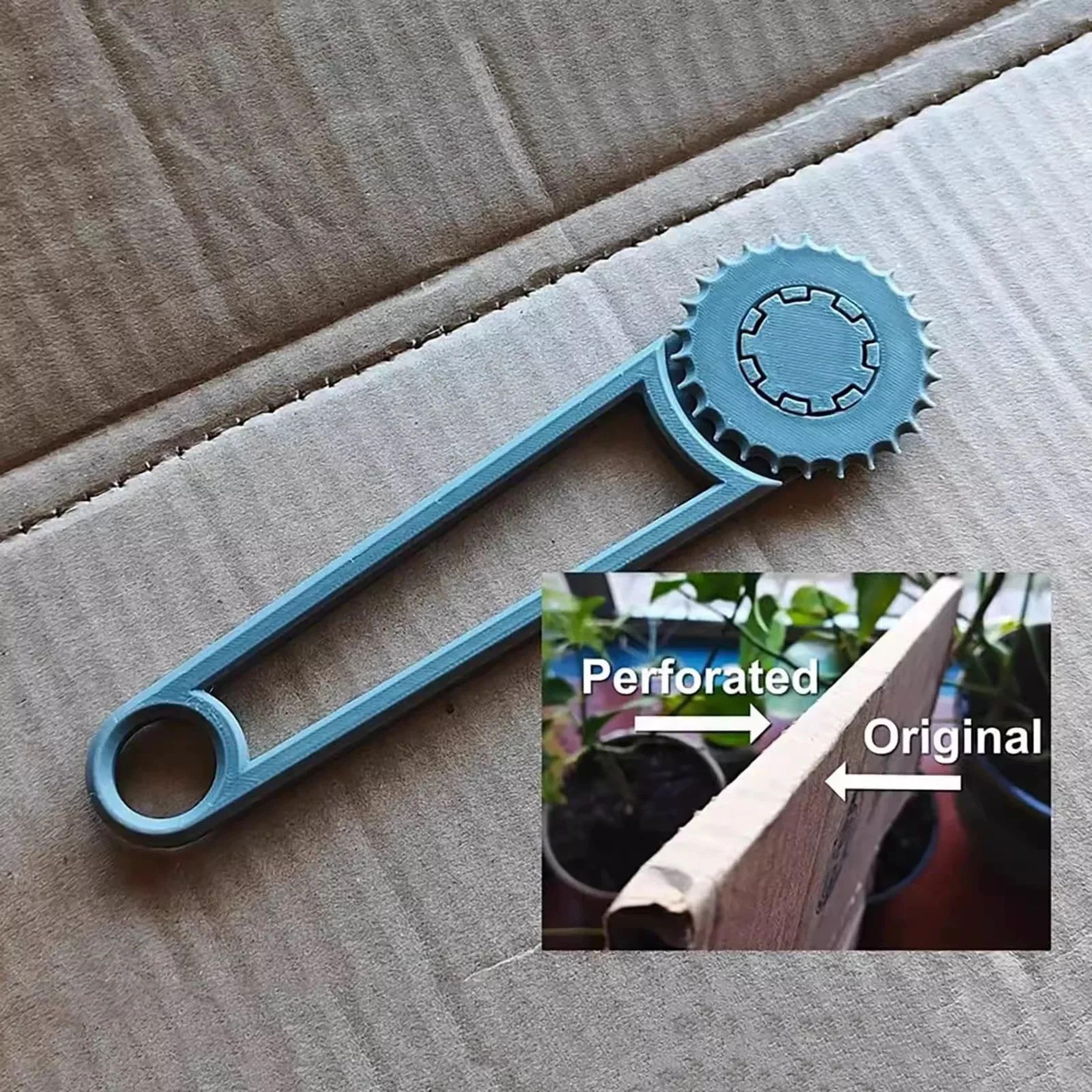 heavy-duty cardboard box punch tool – paper hole puncher for diy crafts & packaging