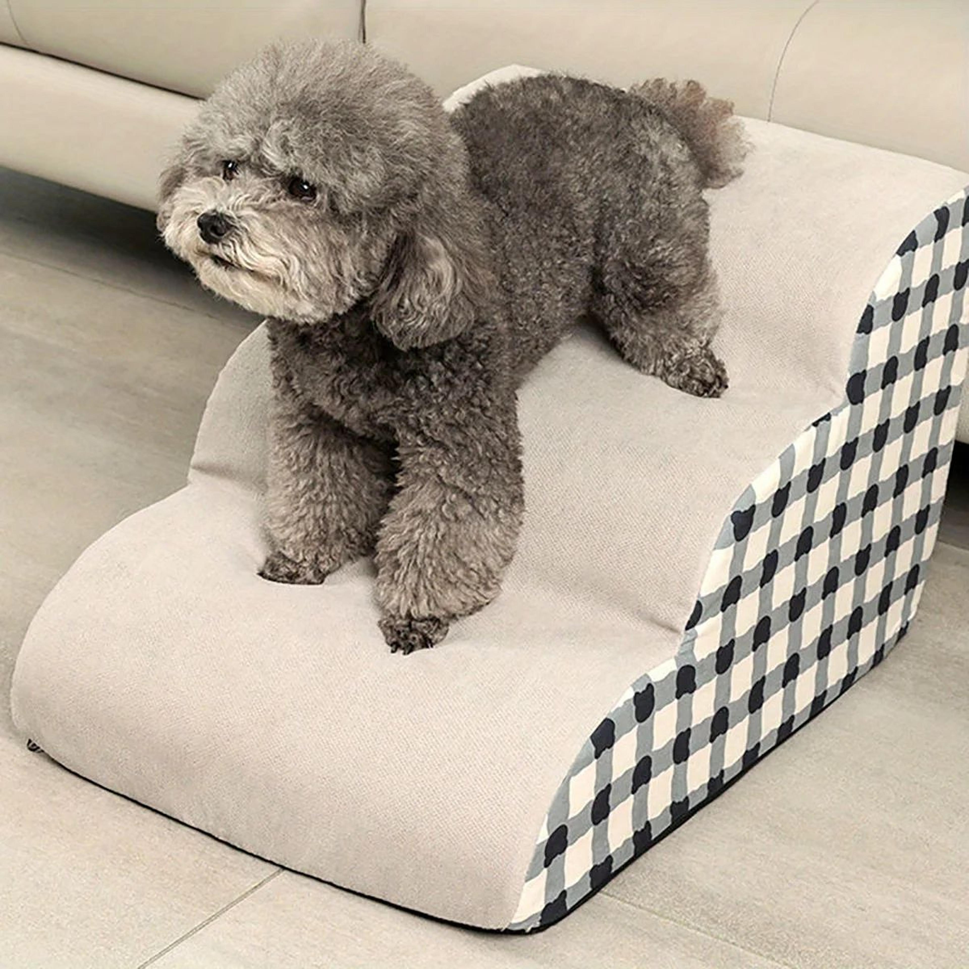 MultiLayer Pet Stairs With Cushion  Soft Climbing Steps For Dogs  Cats To Beds And Sofas 1